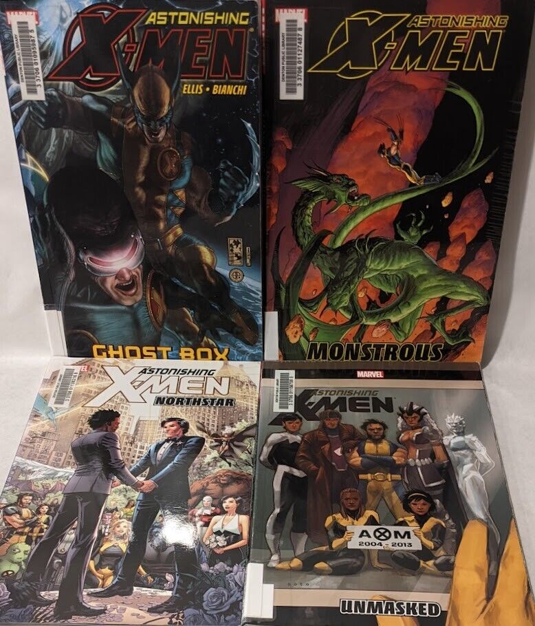 Astonishing X-MEN 4 book lot; Issues 5,7,10,12, 1st Printing USA, 2009-2013