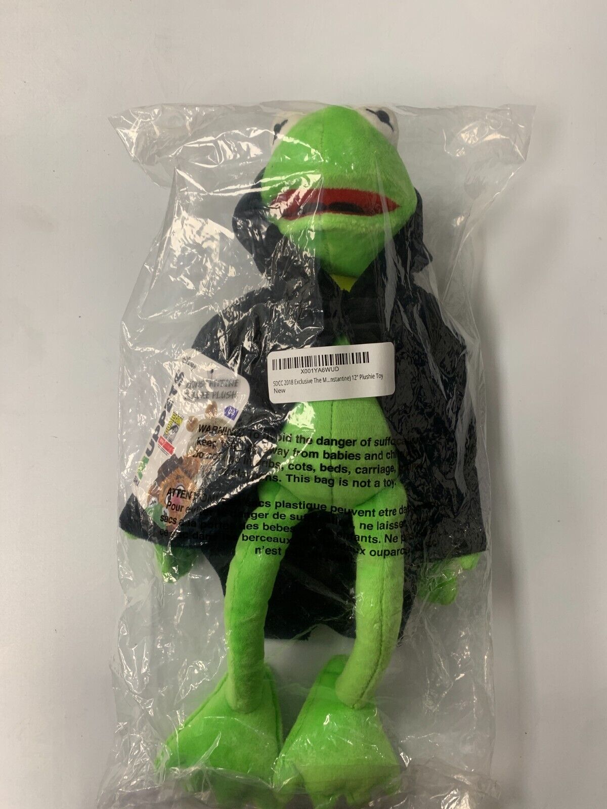 SDCC 2018 Exclusive The Muppets Constantine 12 inch Deluxe Plush Hooded Kermit