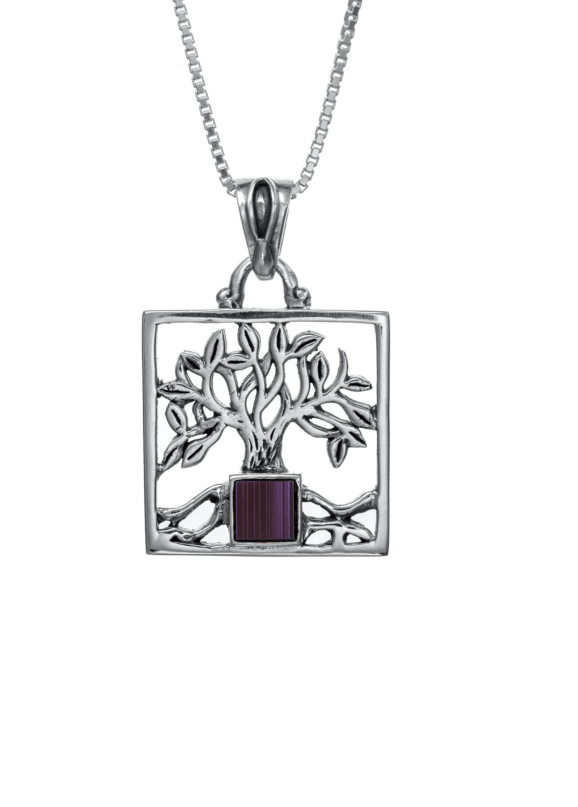 Jerusalem Nano Bible Torah Pendant Tree of Life Necklace Silver 925 Gift