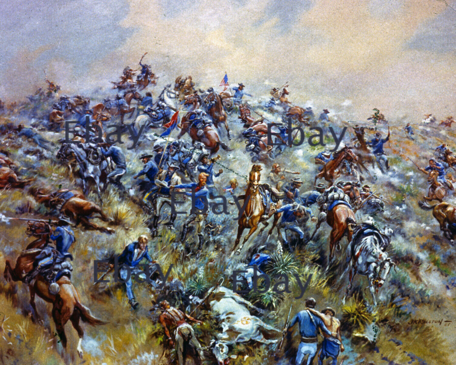 Battle of Little Big Horn, Montana 8 x 10 Photo Reprint