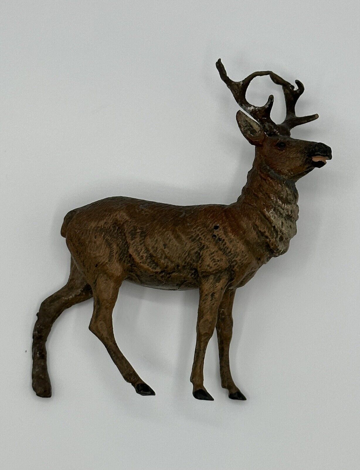 Antique Austrian Vienna Cold Painted Bronze Deer / Elk / Stag / Caribou NICE
