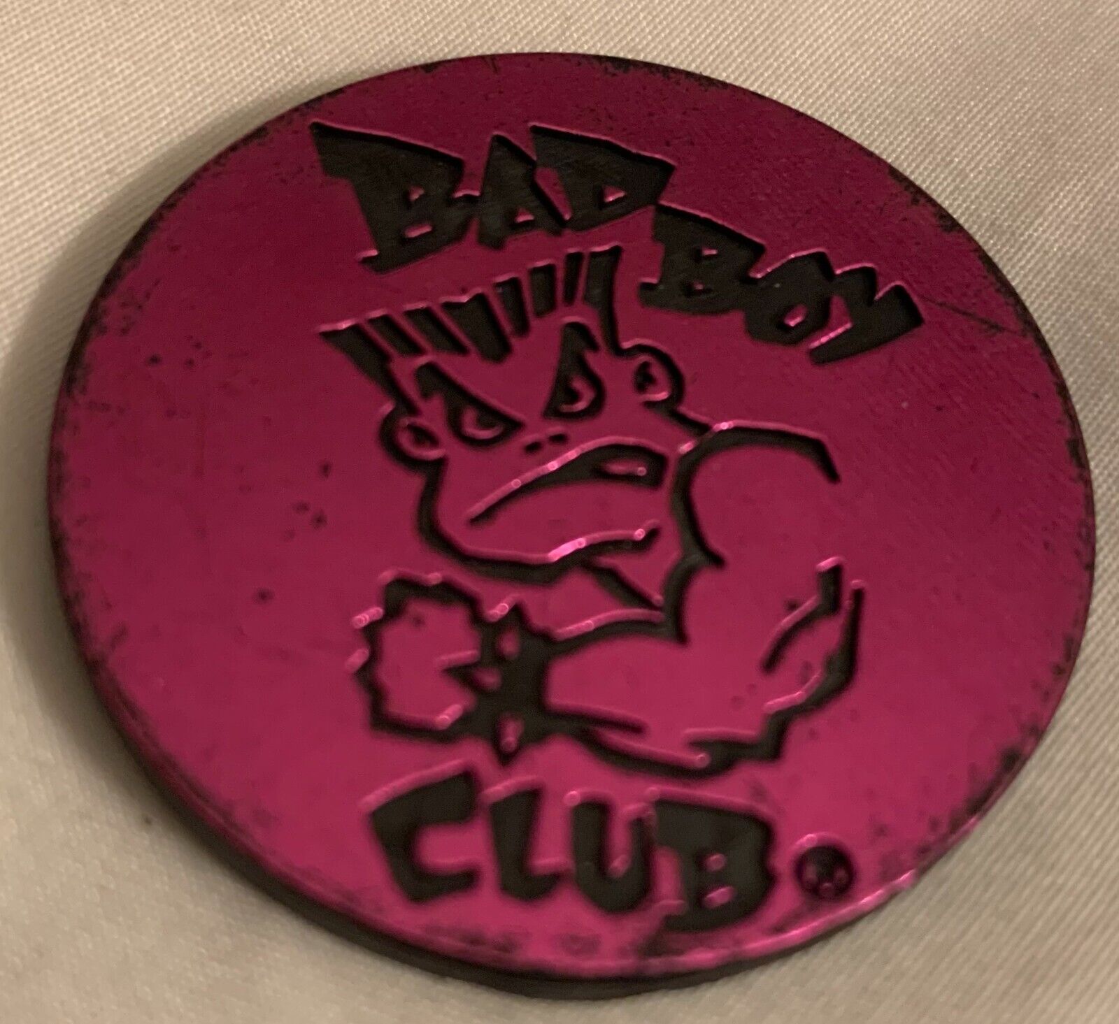 Vintage Pog Slammer Bad Boy Club Original Finger Trap Plastic California USA