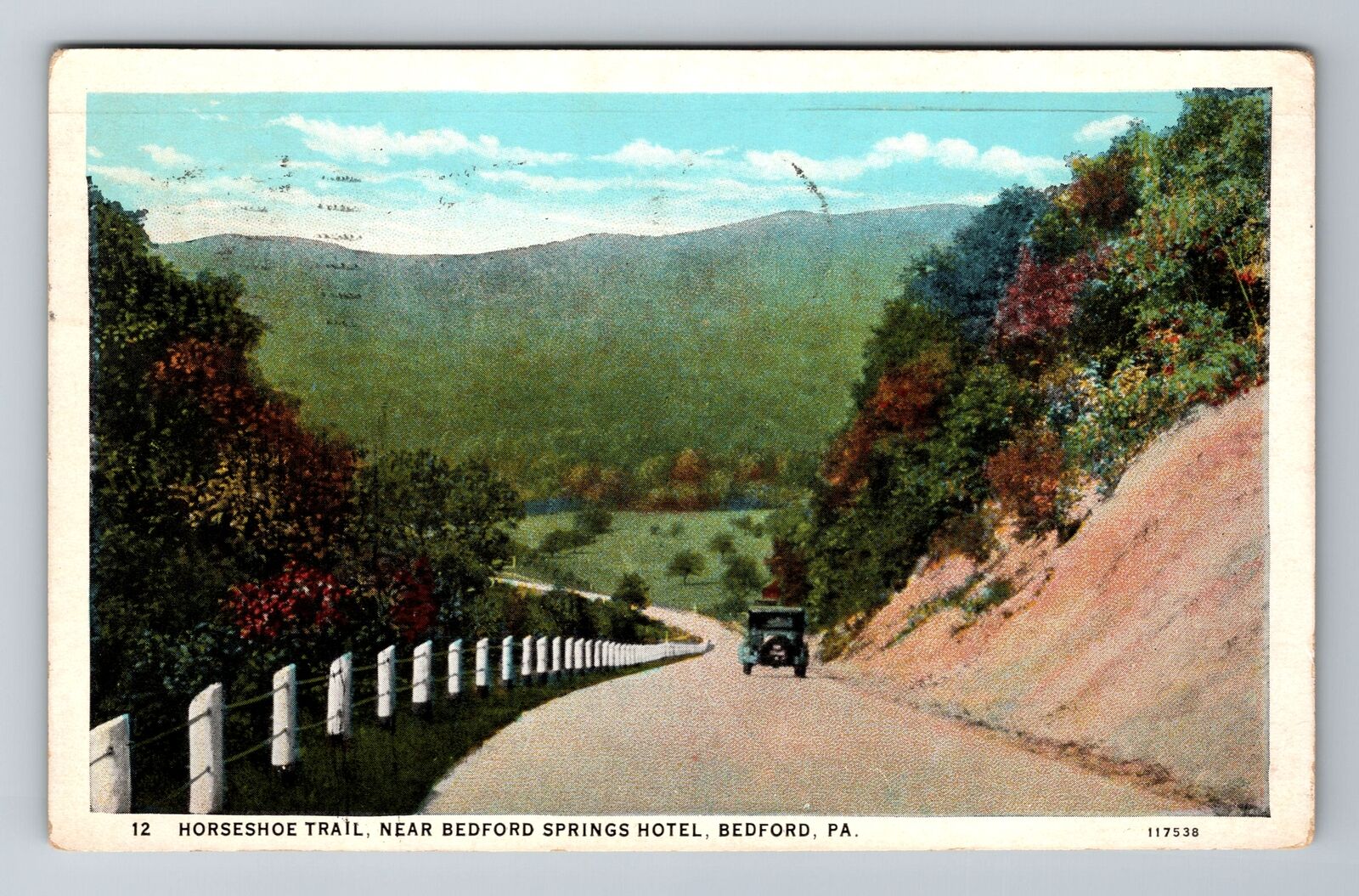 Bedford, PA-Pennsylvania, Horseshoe Trail, Hotel, c1930, Vintage Postcard