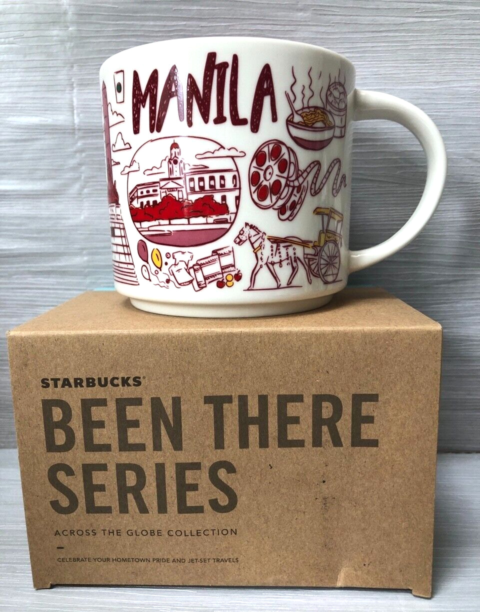 MANILA Philippines Starbucks coffee Cup Mug 14oz Been There Series NEW With Box