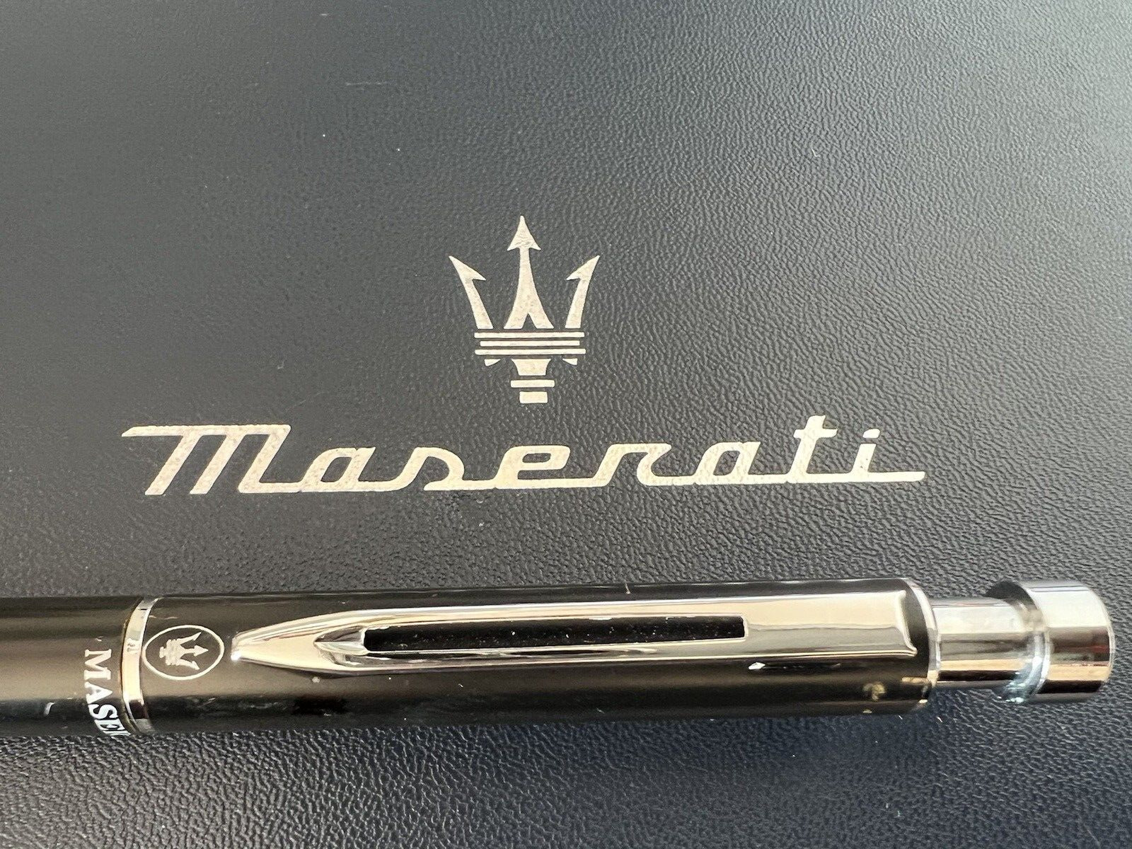 Maserati Pen Sphere Lacquer Black Duo Mechanical Pencil IN Rotation Marking