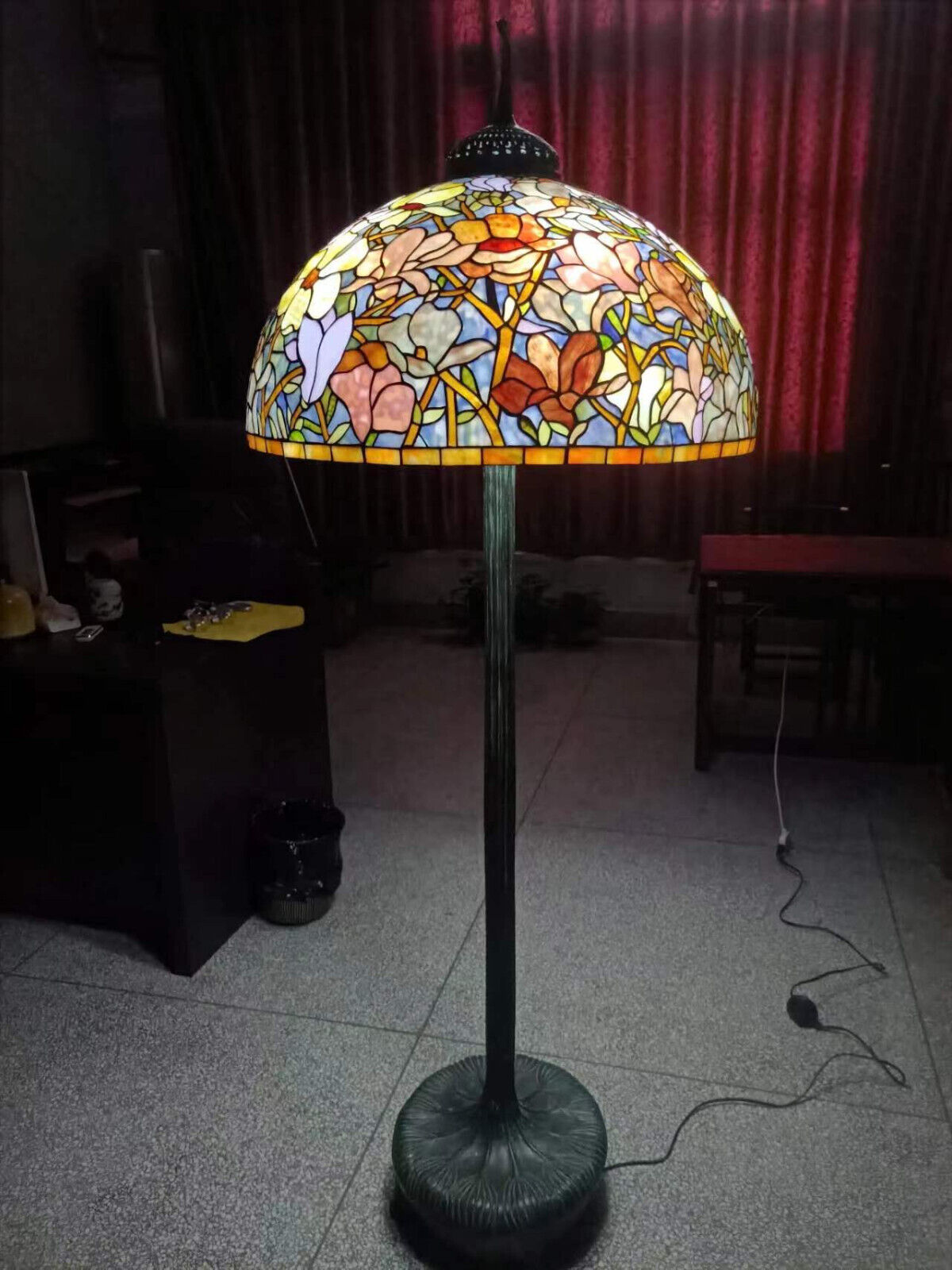 Antique Tiffany Studios floor lamp replica