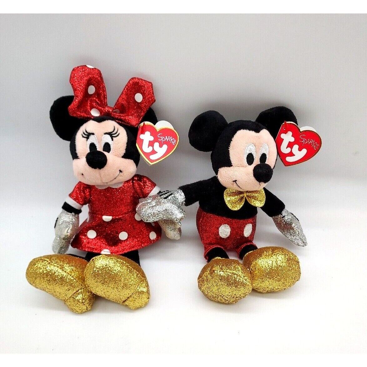 Ty Sparkle Mickey & Minnie  Mouse 8\