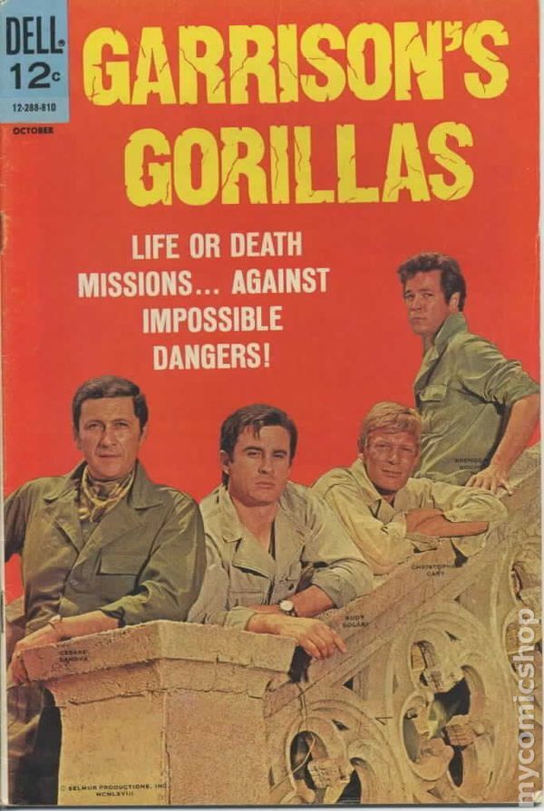 Garrison's Gorillas #4 VG 4.0 1968 Stock Image Low Grade