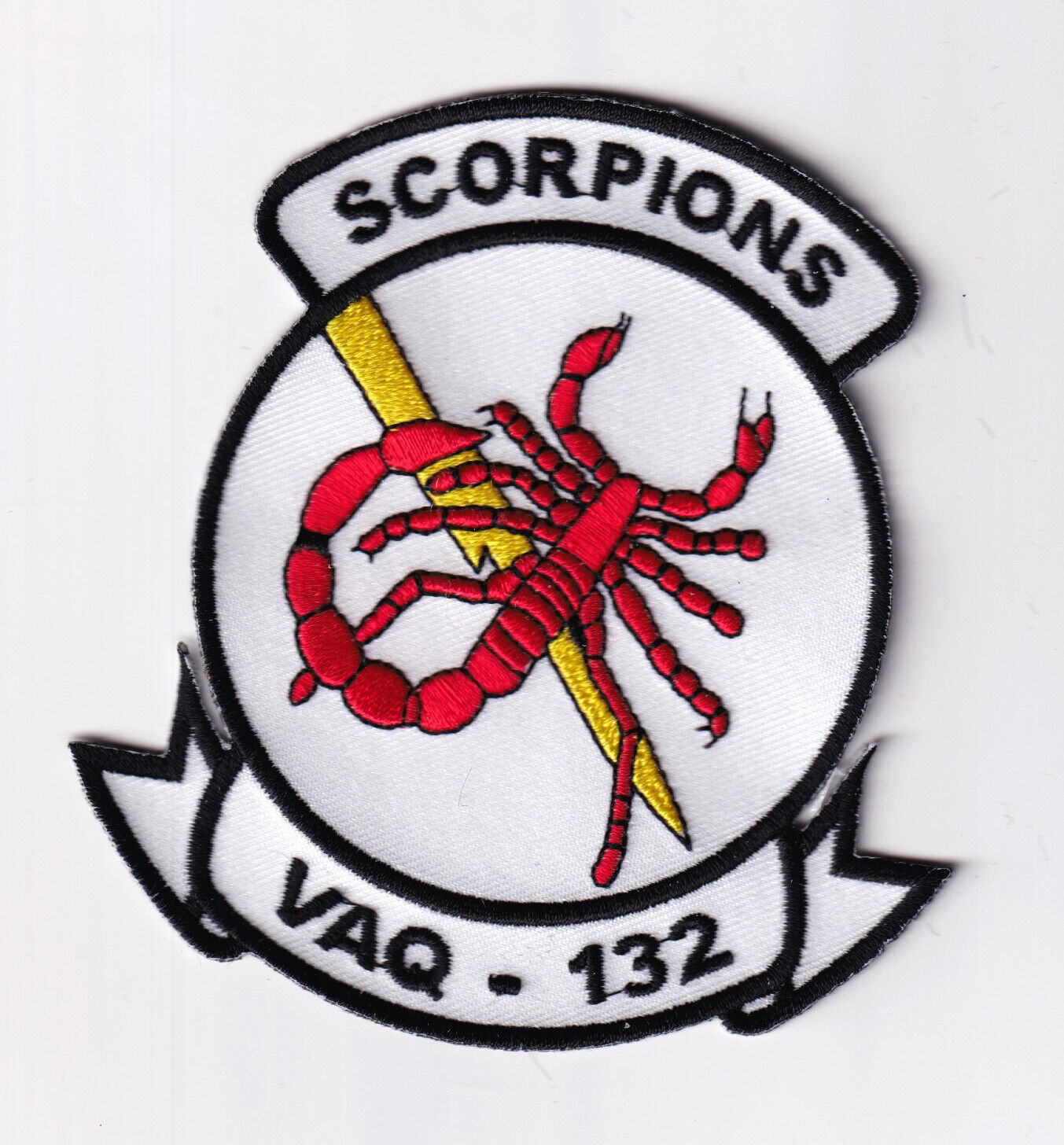 VAQ-132 Scorpions Squadron Patch - Sew On, 4