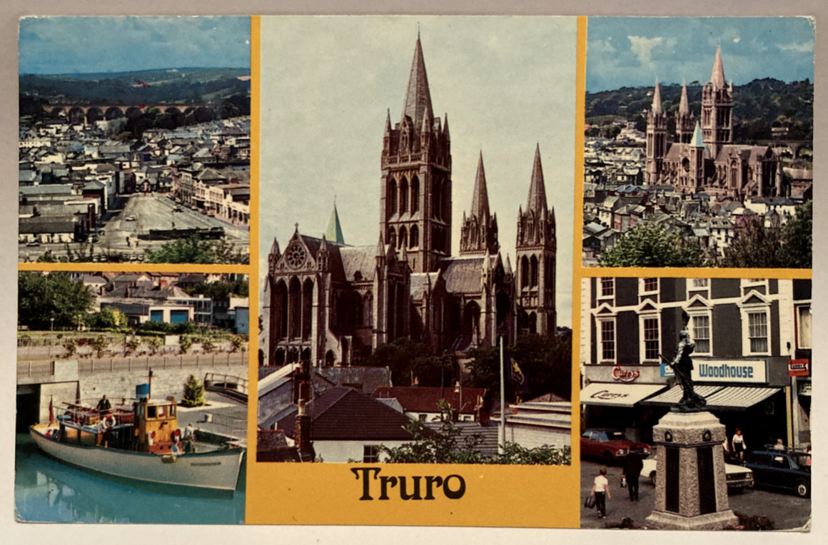 Truro Cornwall England Cathedral City Multi-View Postcard