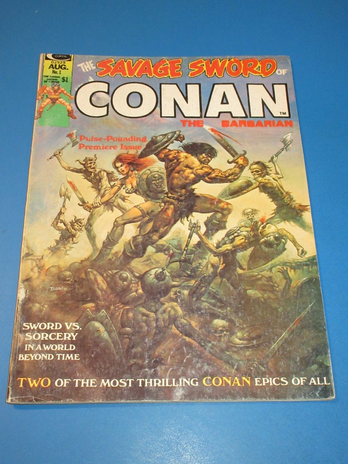 Savage Sword of Conan the Barbarian #1 Bronze age Red Sonja VGF Wow