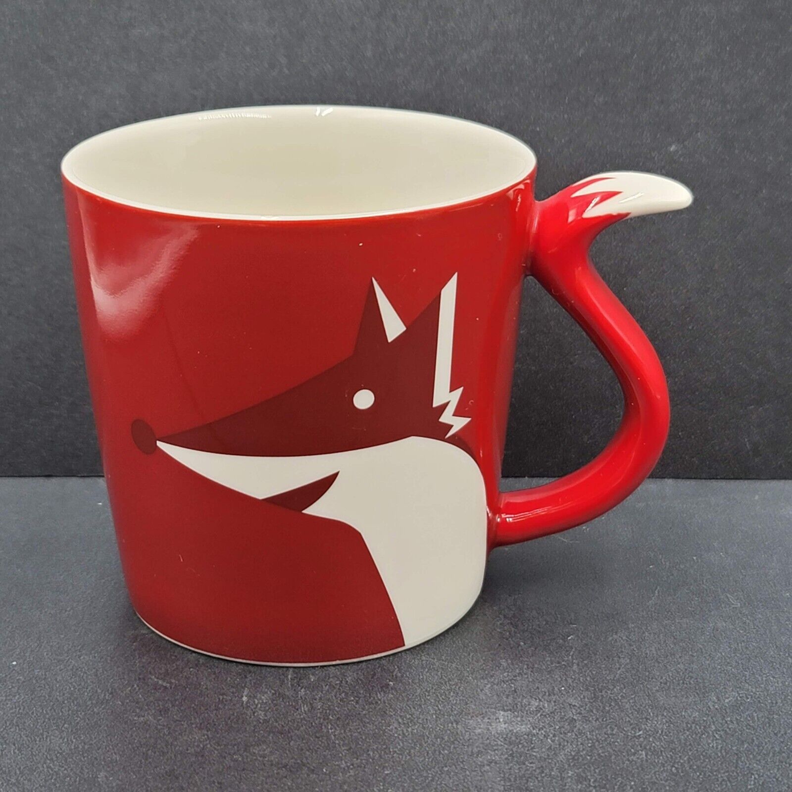 Starbucks Red Fox Mug 8oz cup Holiday Collection 2012