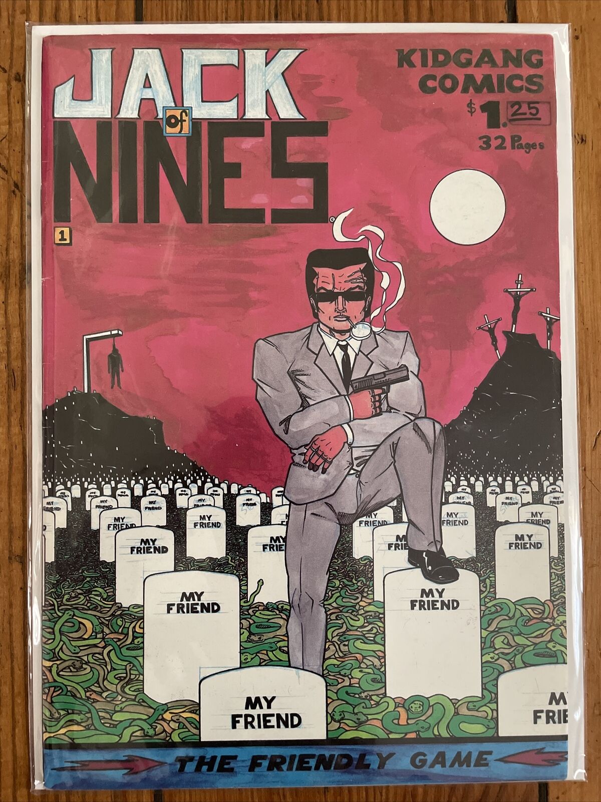 Jack of Nines #1 (1989 KidGang) Rare Independent Small Press Asian Outlaw Comics