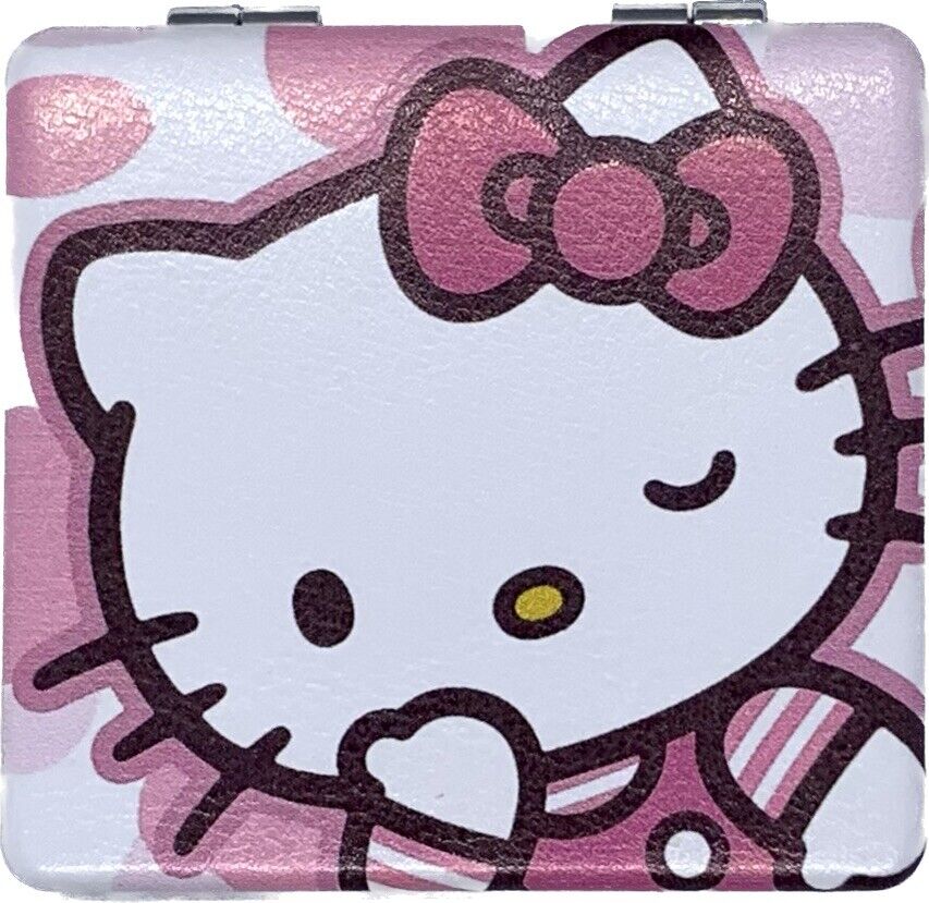 Sanrio Hello Kitty Compact Travel Mini Pocket Mirror Dual Sided Cat