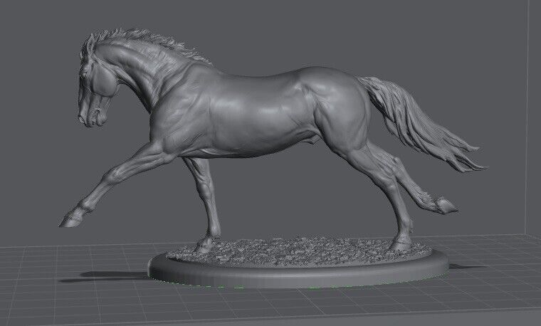 Like Breyer resin Model Horse Running Stallion - White Resin Ready To Paint