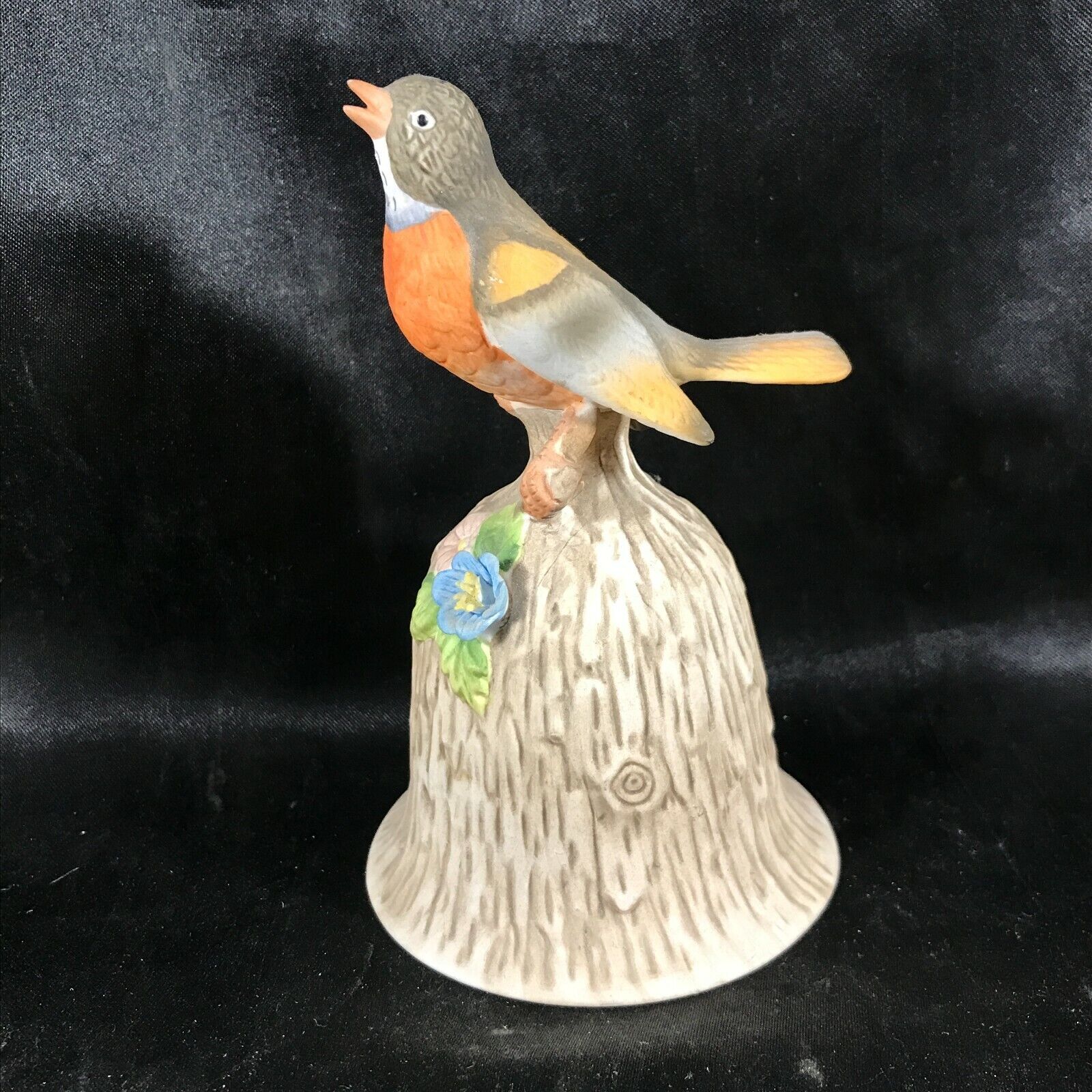 Vintage TOWLE Fine Bone China Robin Bird Bell Porcelain