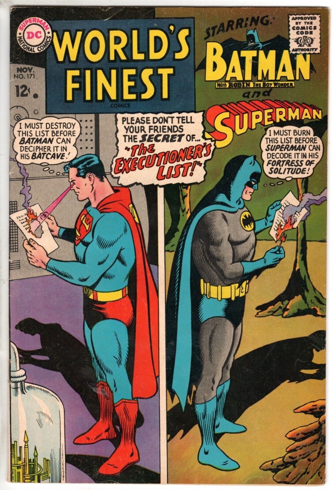 World\'s Finest #171 with Superman & Batman, Fine  - Very Fine Condition