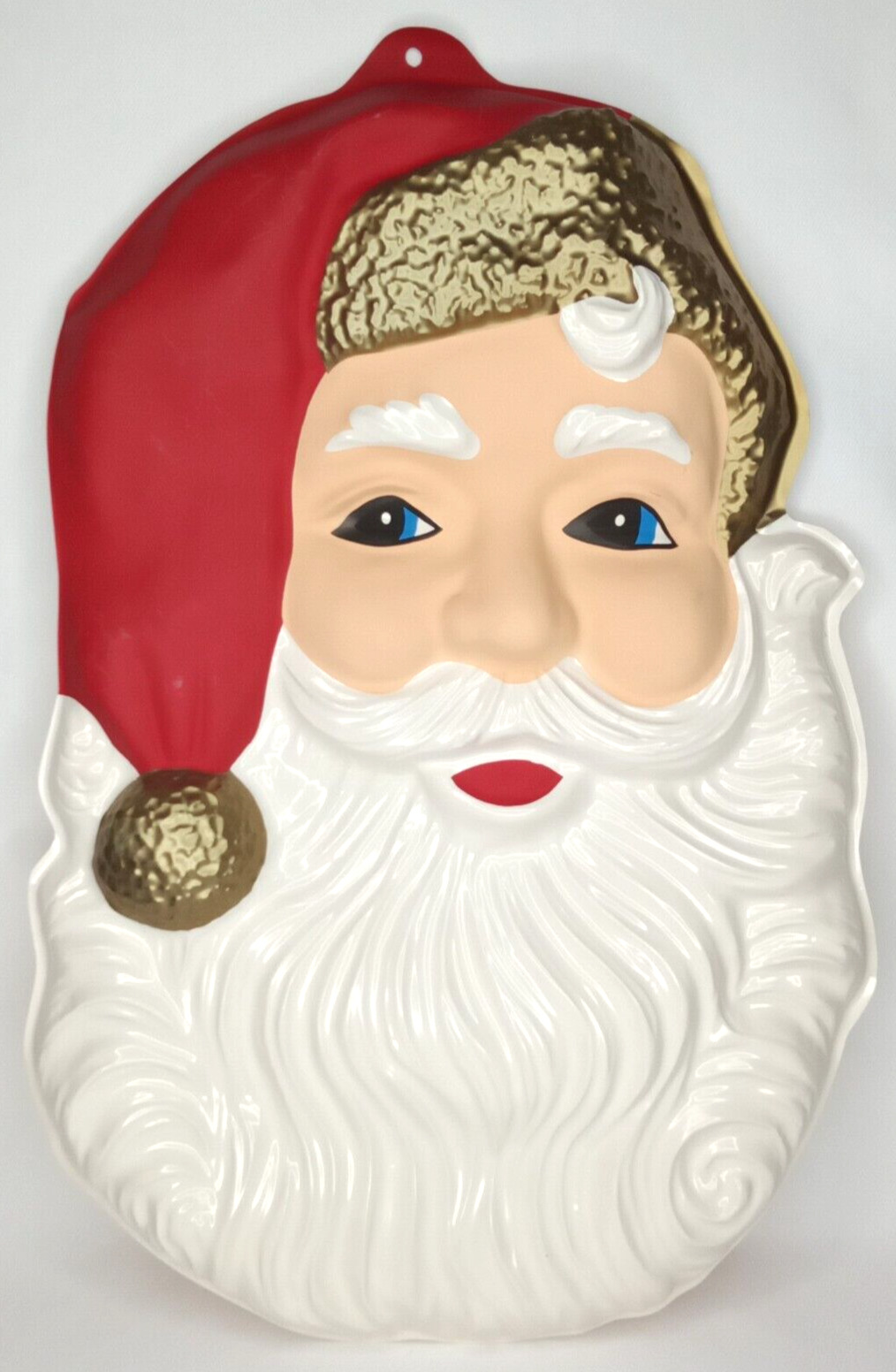 Christmas Santa Claus 3D Plastic Wall Hanging Holiday Decoration