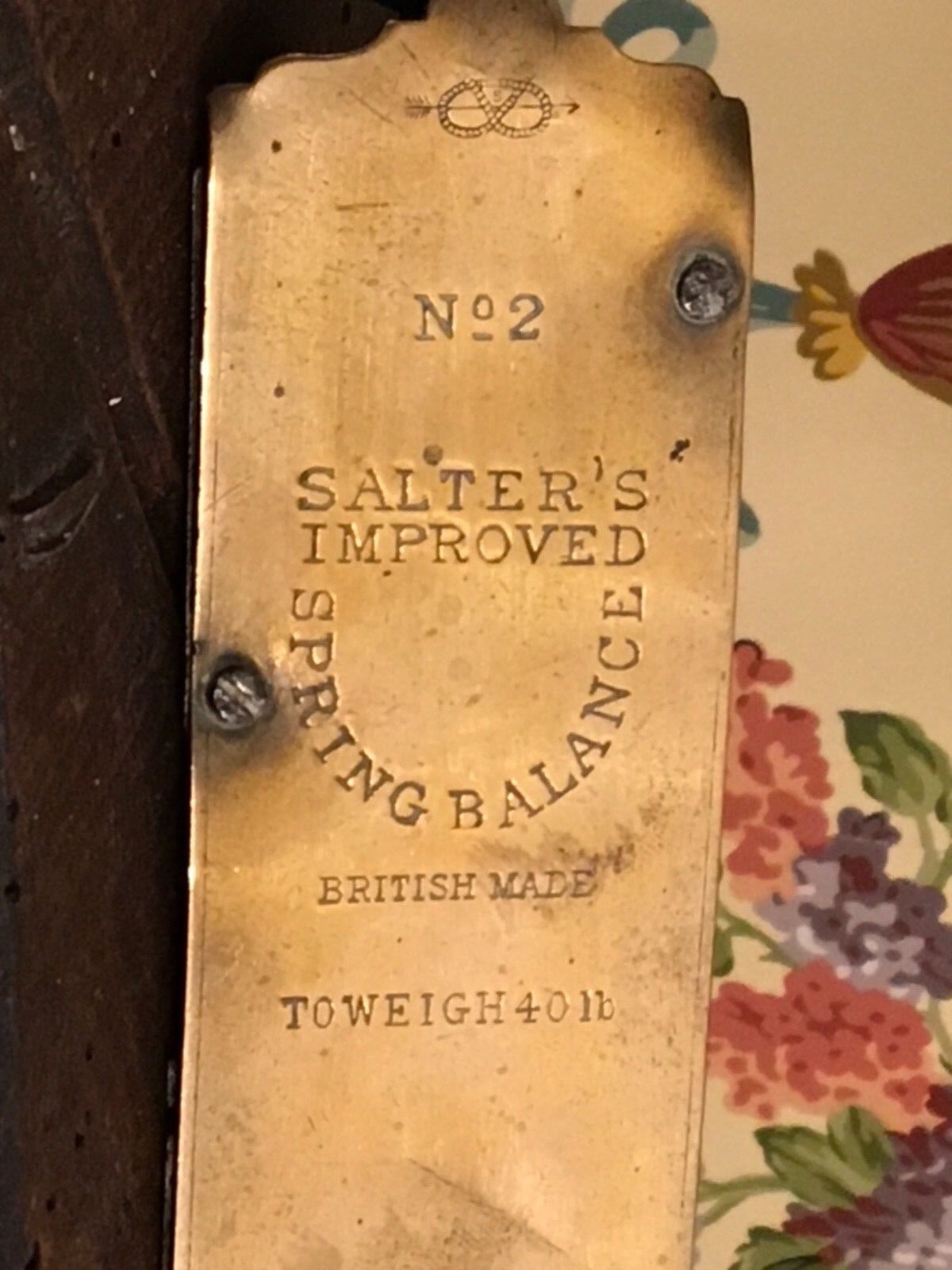 English Salters Spring Balance Scale No.2 Brass Metal British Made