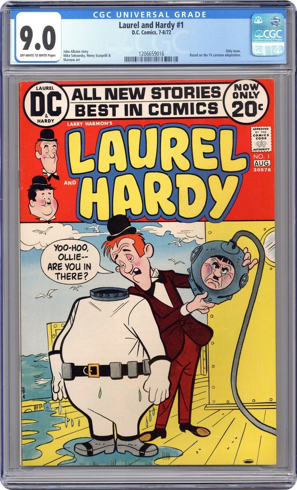 Laurel and Hardy #1 CGC 9.0 1972 1206659016