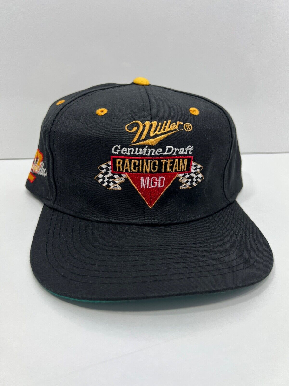 Vintage Rusty Wallace Snapback Hat Miller Genuine Draft Racing Team NASCAR VTG