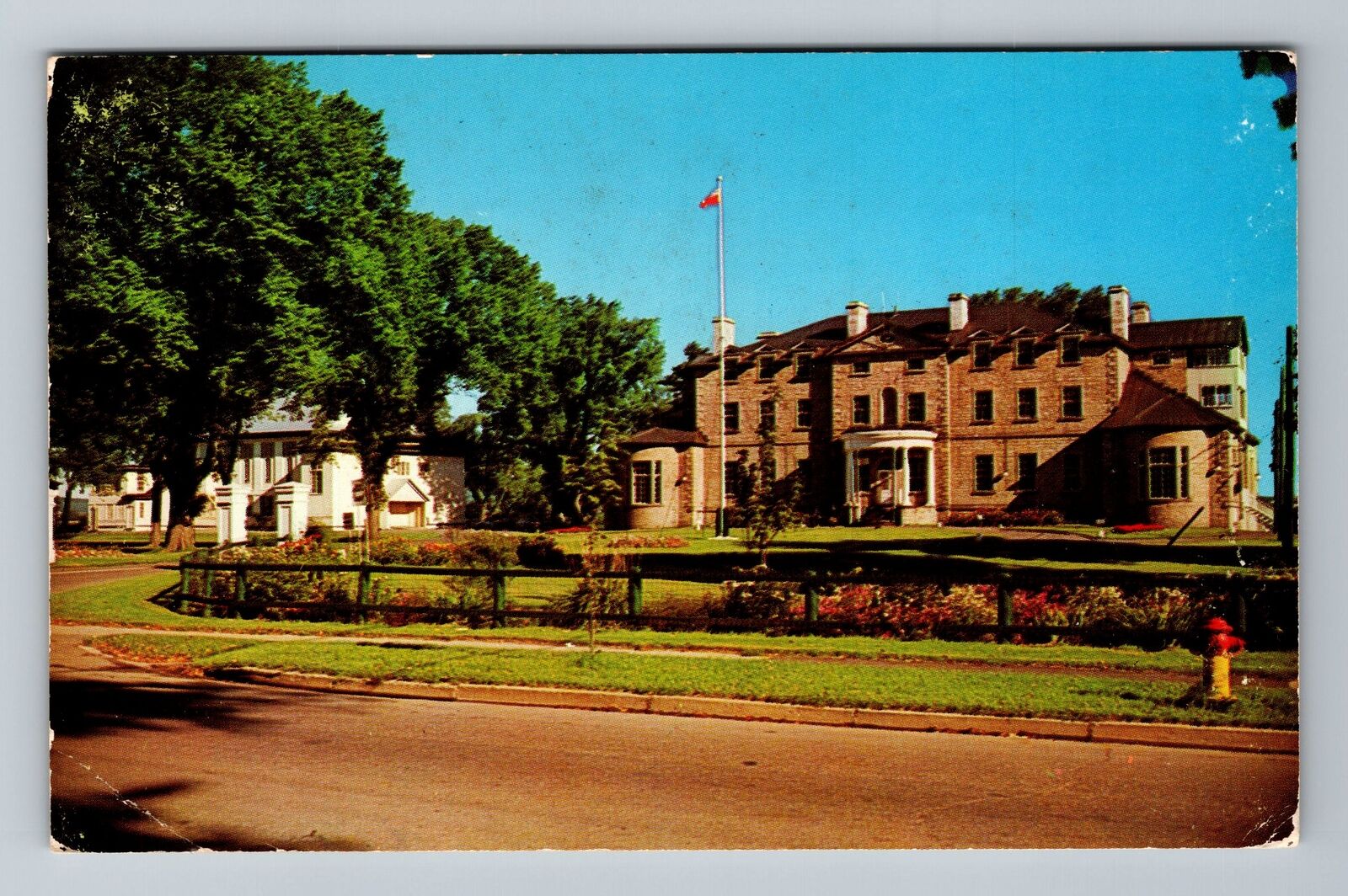 Fredericton-New Brunswick, R.C.M.P., Headquarters, Vintage Postcard