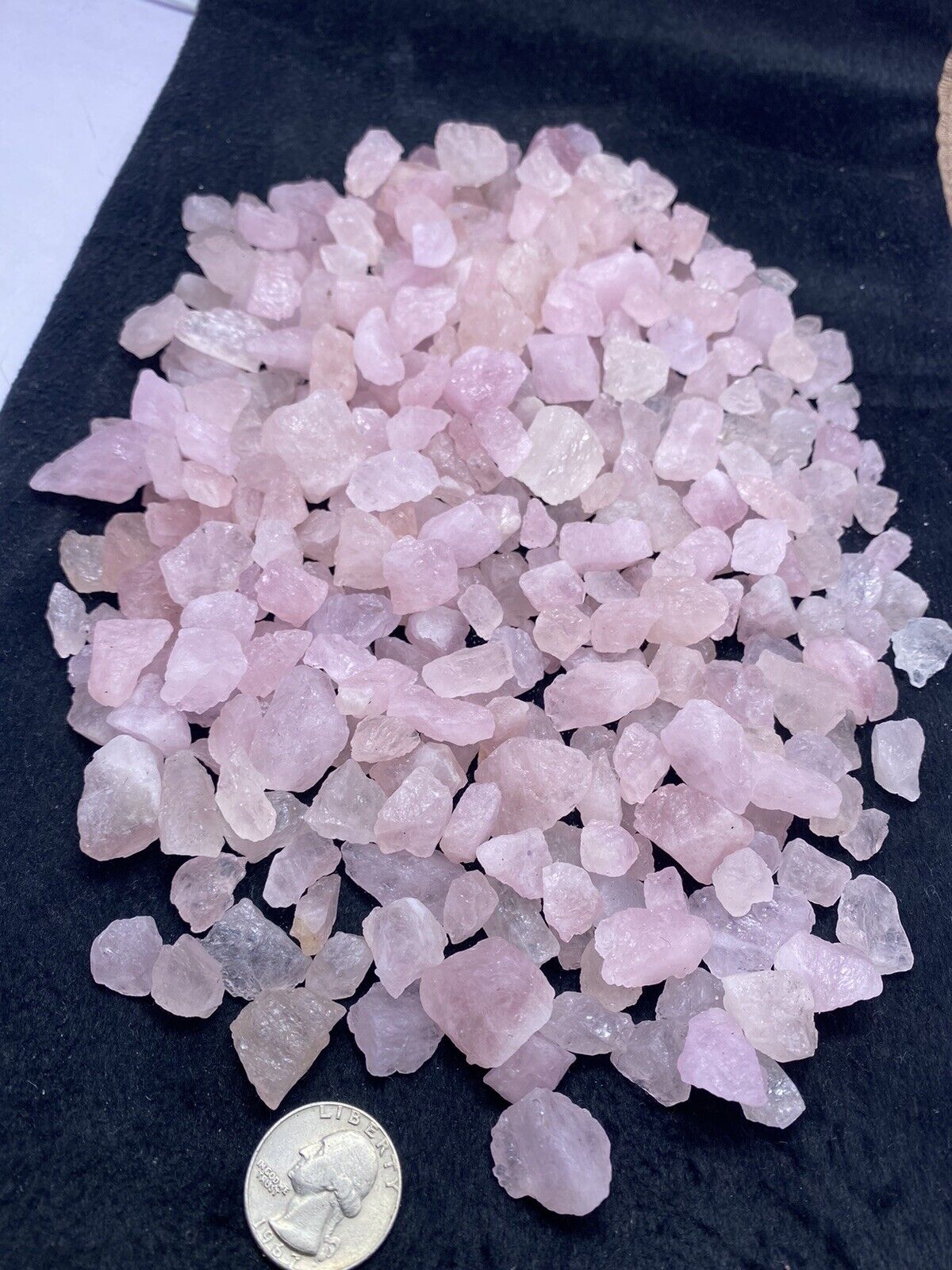 2.5 lbs Pink Morganite Top Quality Rough Raw corundum gemtone wholesale lot