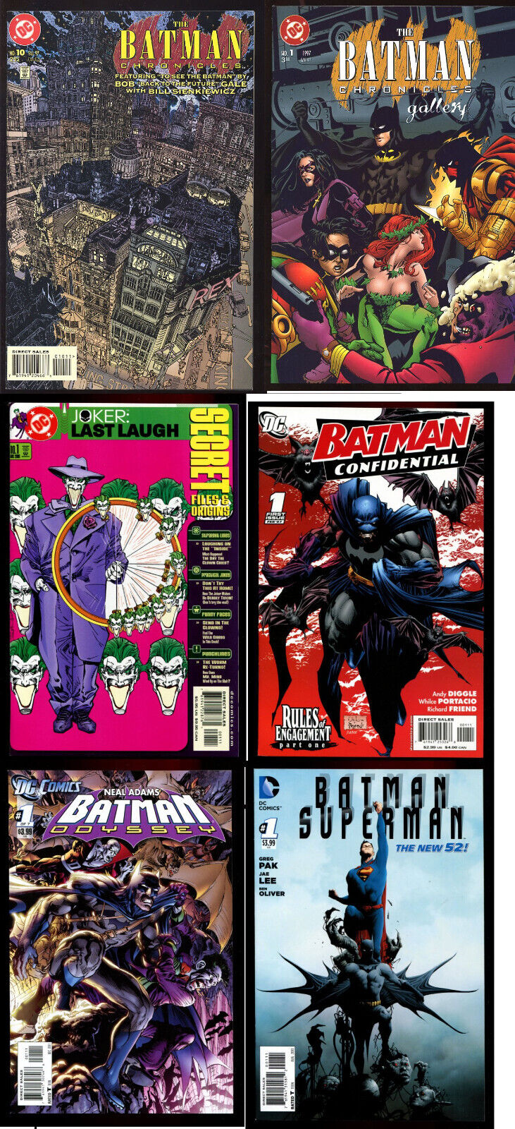 LAST CHANCE 42 issues BATMAN Chronicles, Joker, Confidential, Odyssey, Superman