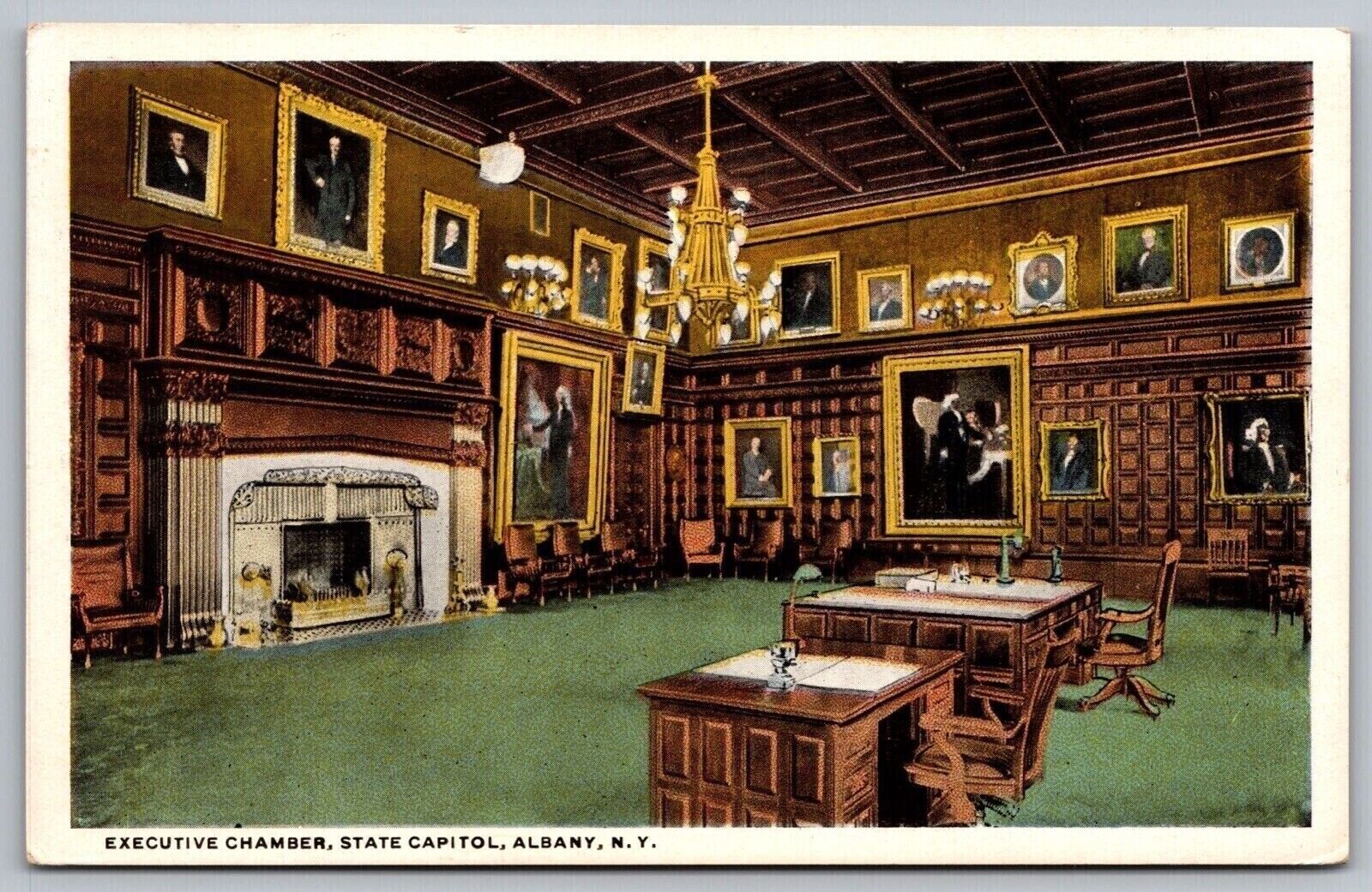 Albany New York State Capitol Building Interior Executive Chamber WB PC