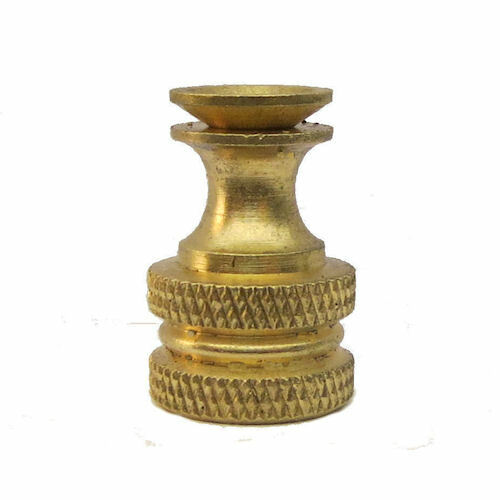LOT OF 10...BRASS LAMP SHADE FINIAL BASE- MAKE YOUR OWN    TV-1375 BRASS