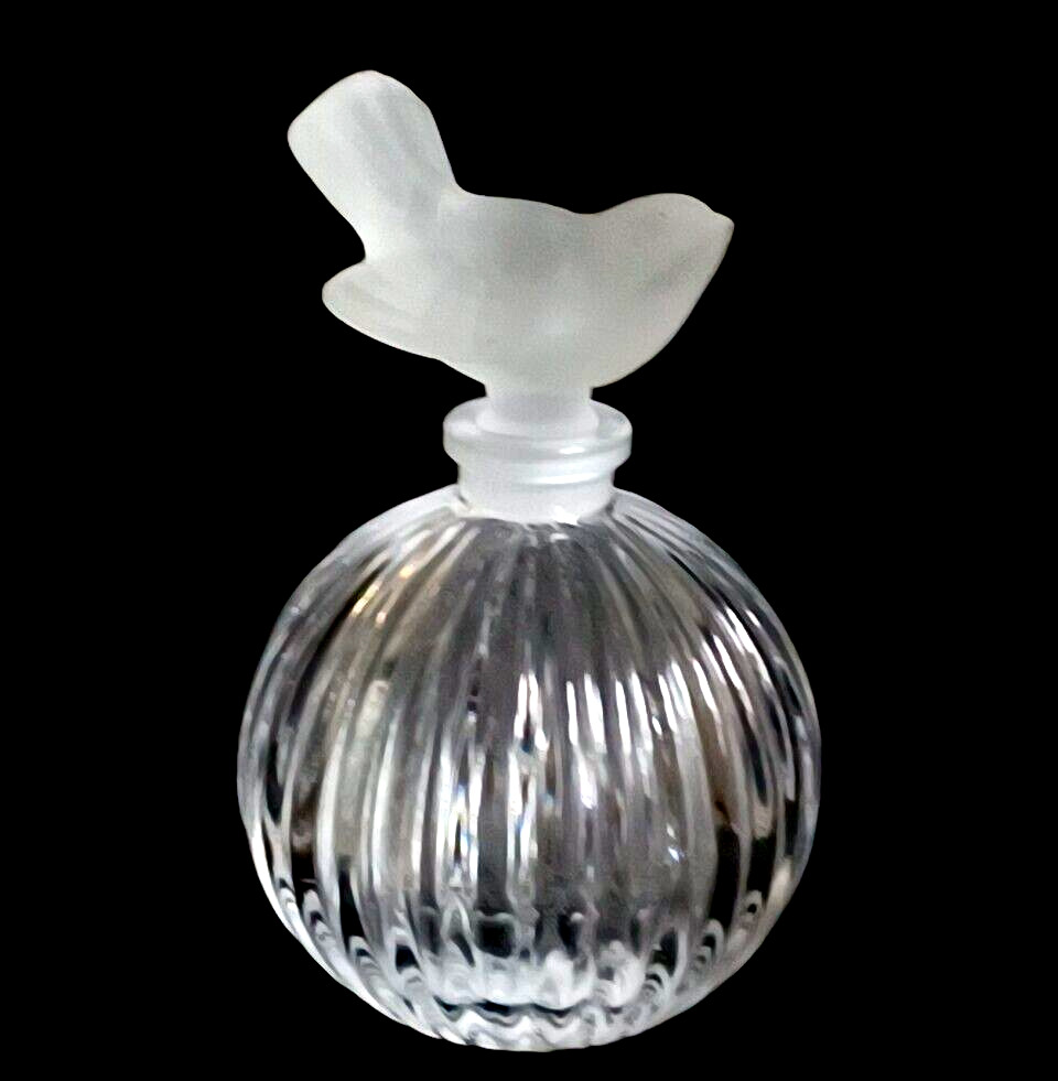 SASAKI WINGS CLEAR Frosted Crystal Perfume Bottle