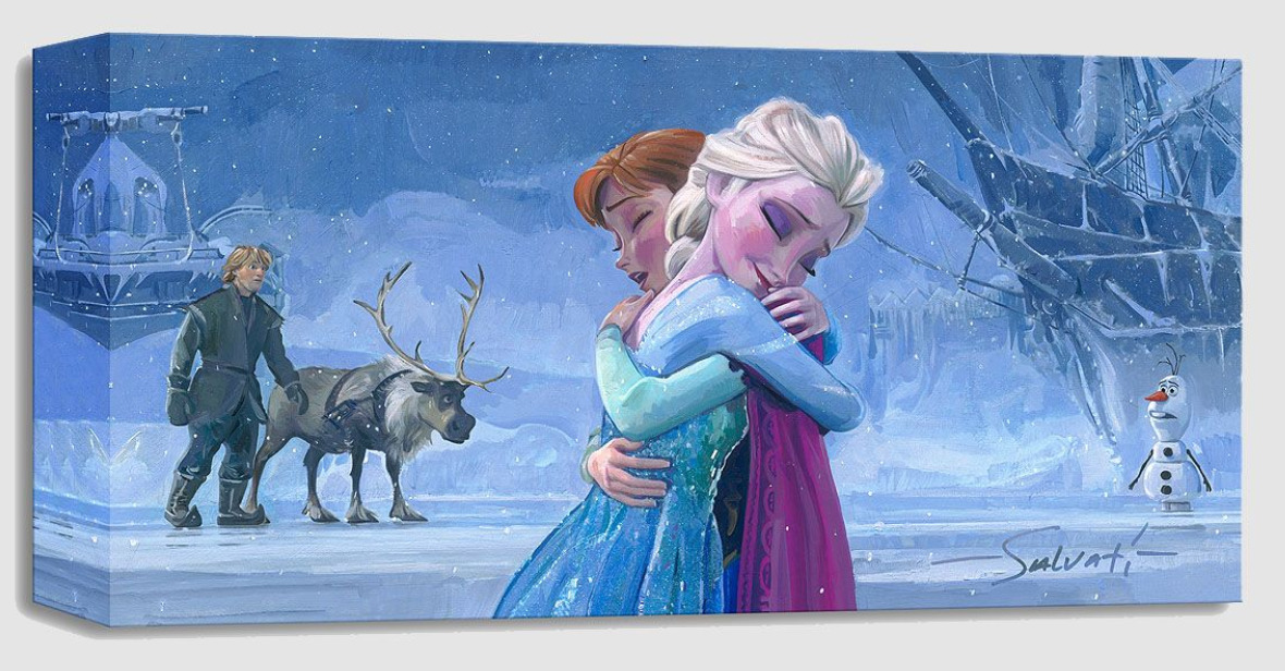 Disney Fine Art Treasures On Canvas Collection The Warmth of Love-Frozen