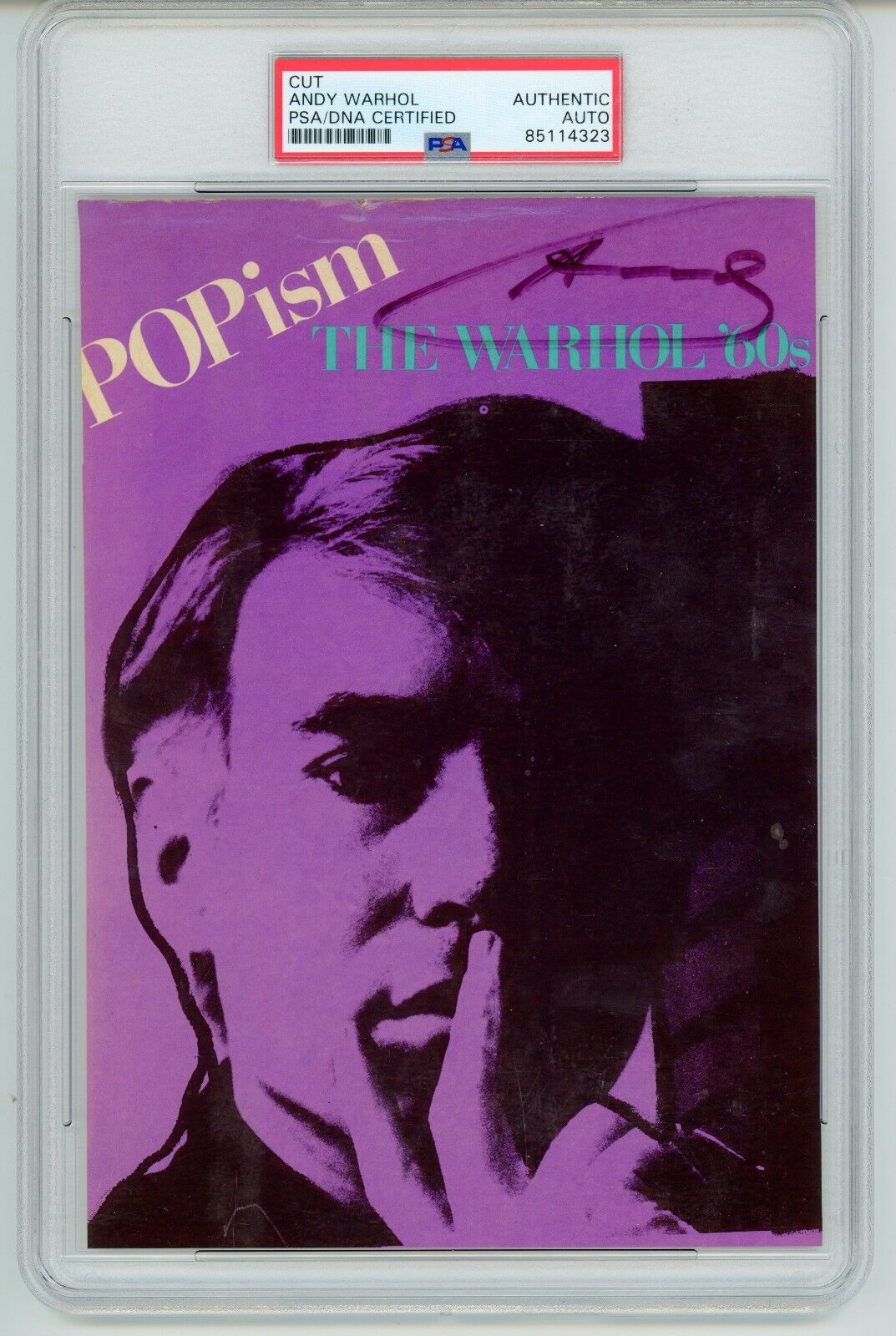 Andy Warhol ~ Signed Autographed Popism The Warhol \'60\'s Book Cover ~ PSA DNA