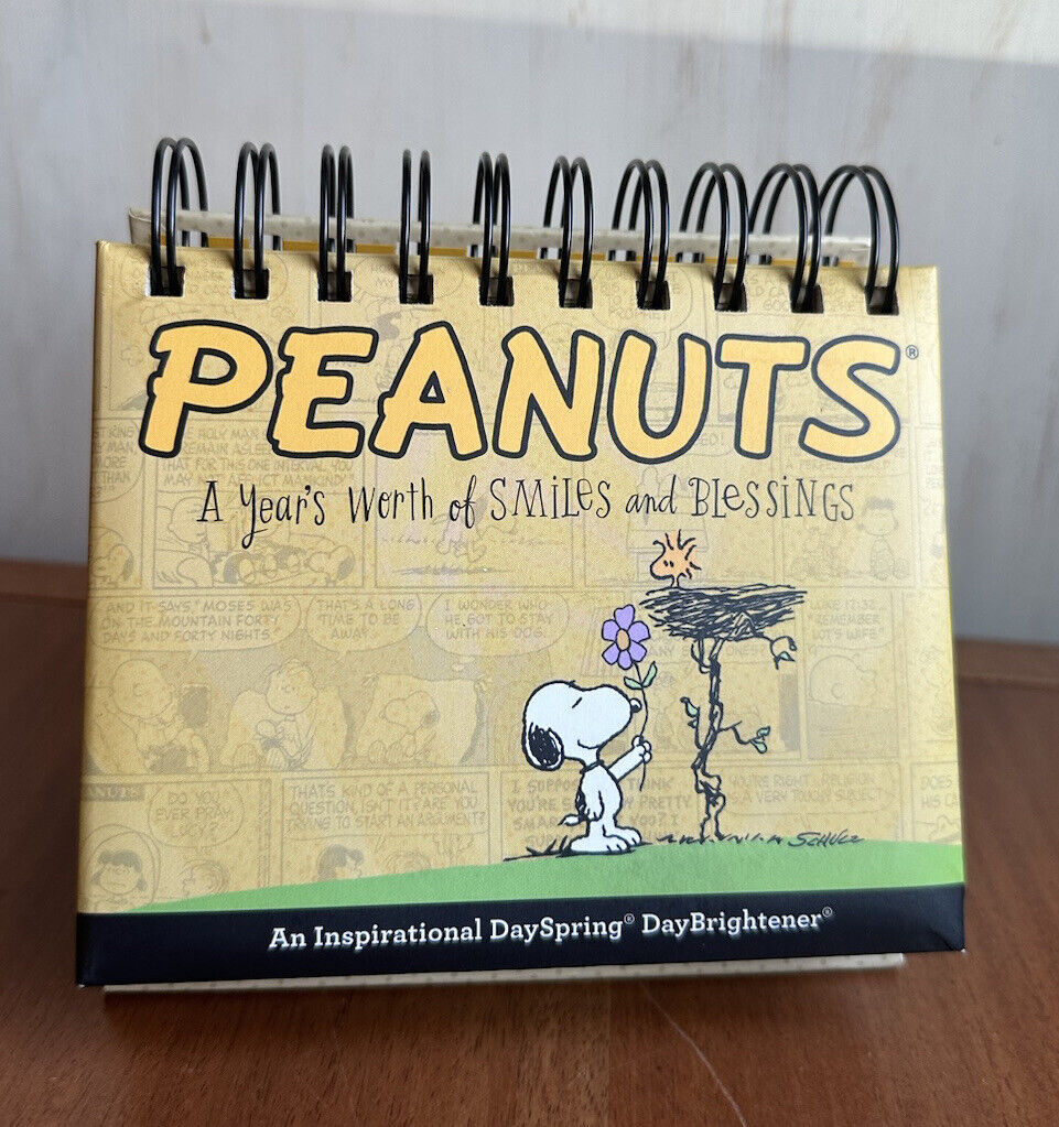 Peanuts Snoopy Perpetual Desk Calendar A Year\'s Worth of Smiles and Blessings