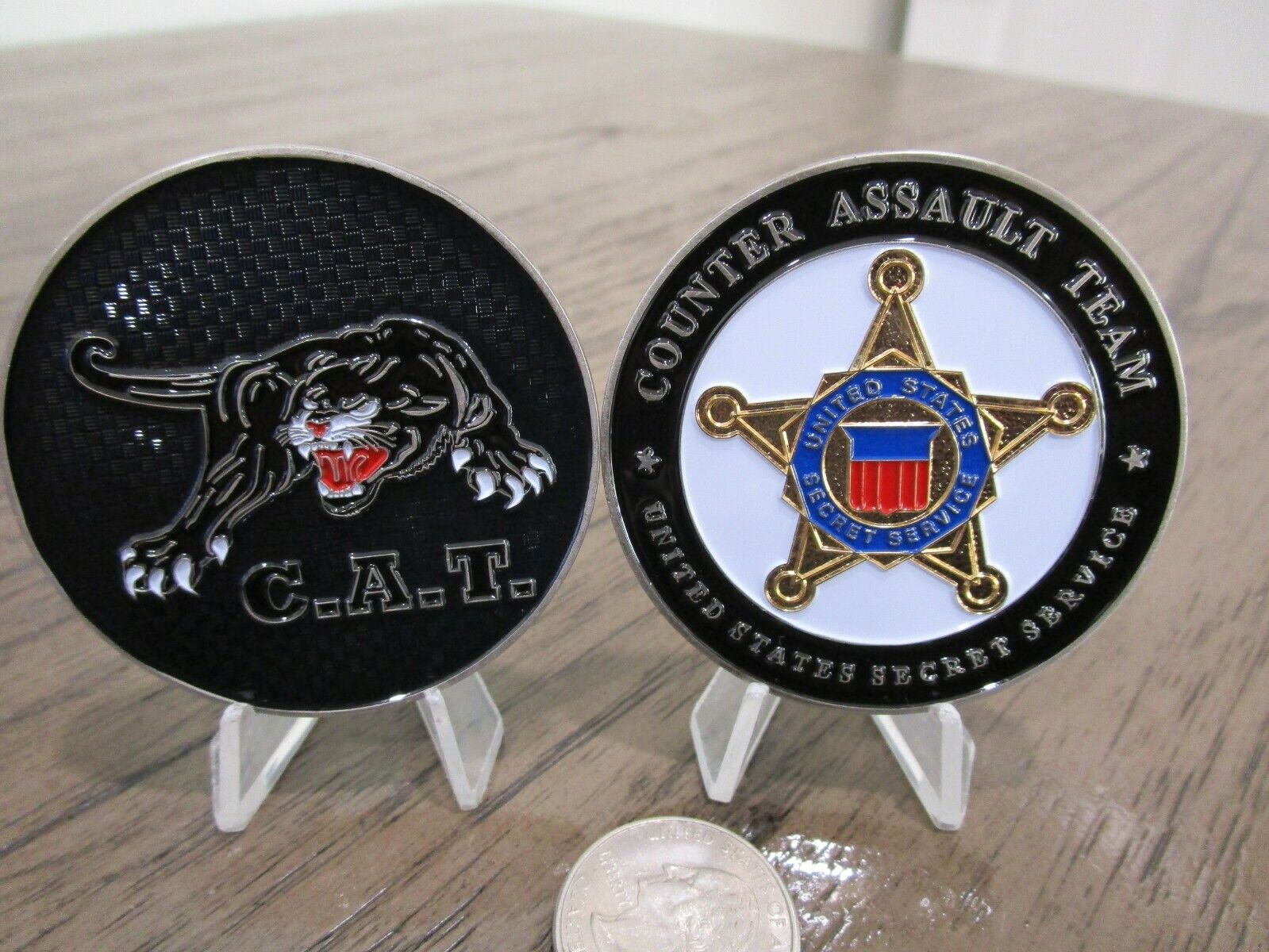 US Secret Service Counter Assault Team USSS CAT Challenge Coin