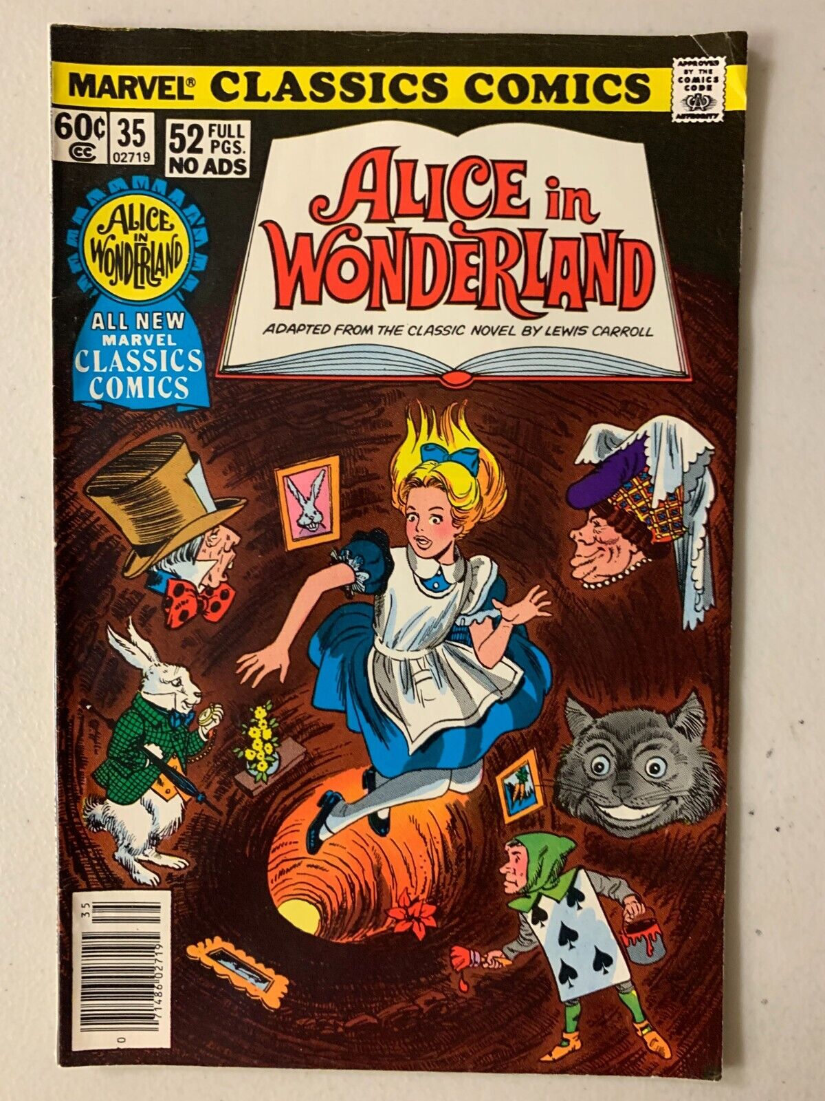 Marvel Classics Comics Series #35 newsstand, Alice in Wonderland 6.0 (1978)