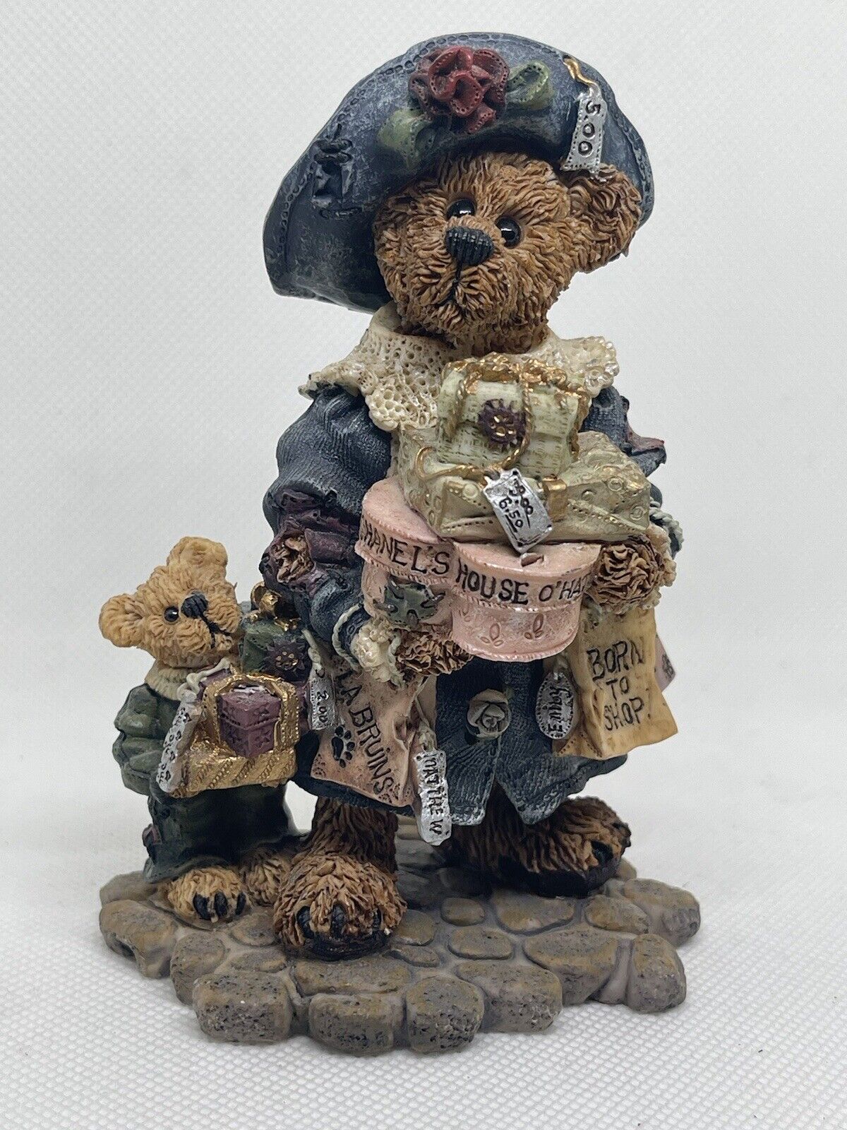 Boyds Bear Bearstone Collection Grace & Jonathan-Born To Shop Figurine #228306