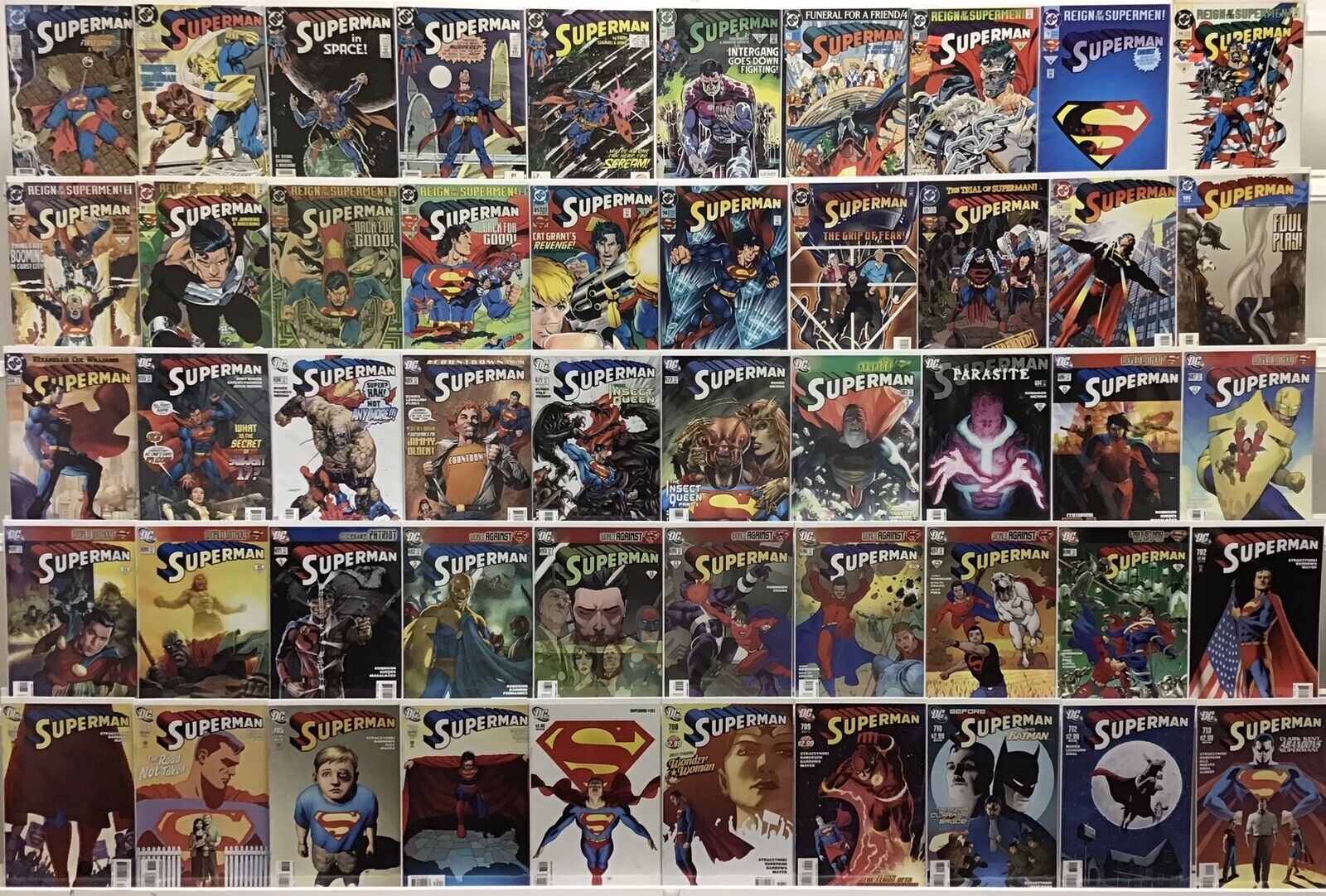 DC Comics - Superman 2nd Series - Comic Book Lot Of 50