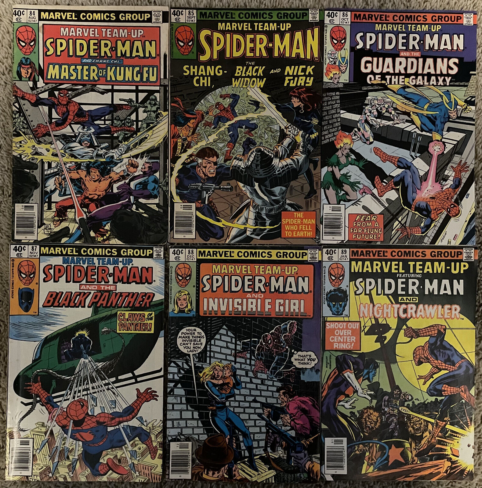 Marvel Team-Up Spider-man Lot #6 Marvel comic  series from the 1970s
