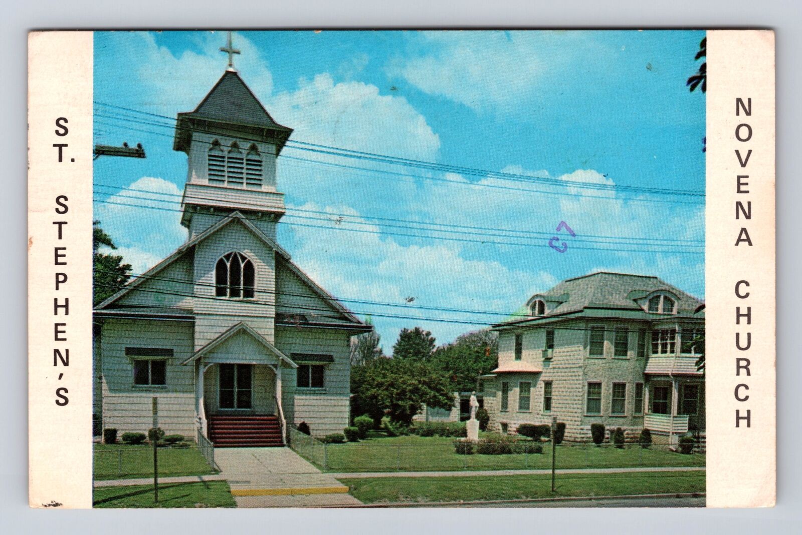 Syracuse NY-New York, St Stephens Slovak Roman Catholic Church Vintage Postcard