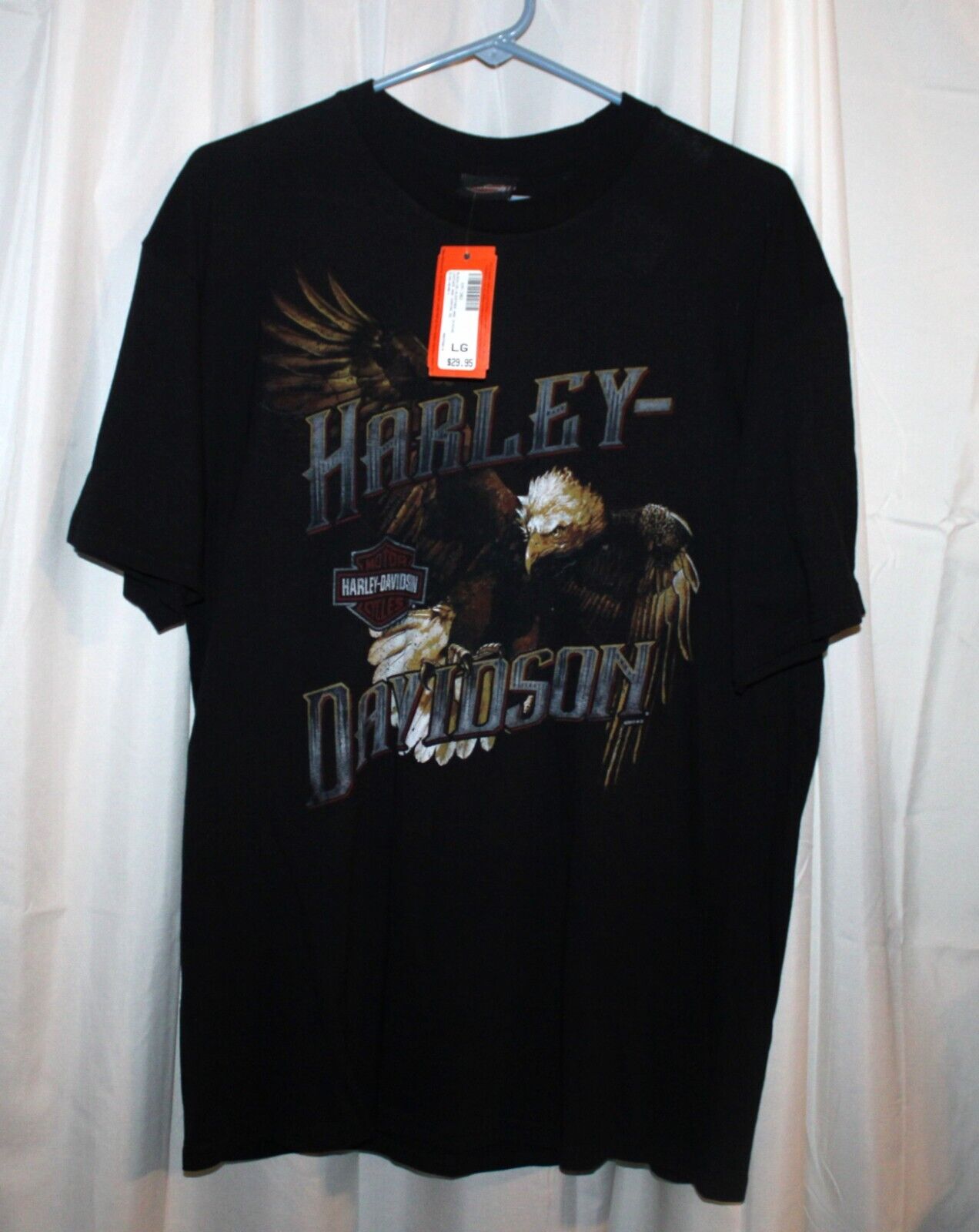 Peterson\'s® Key West Harley-Davidson® Motorcycles Black w/Eagle T-Shirt - Size L