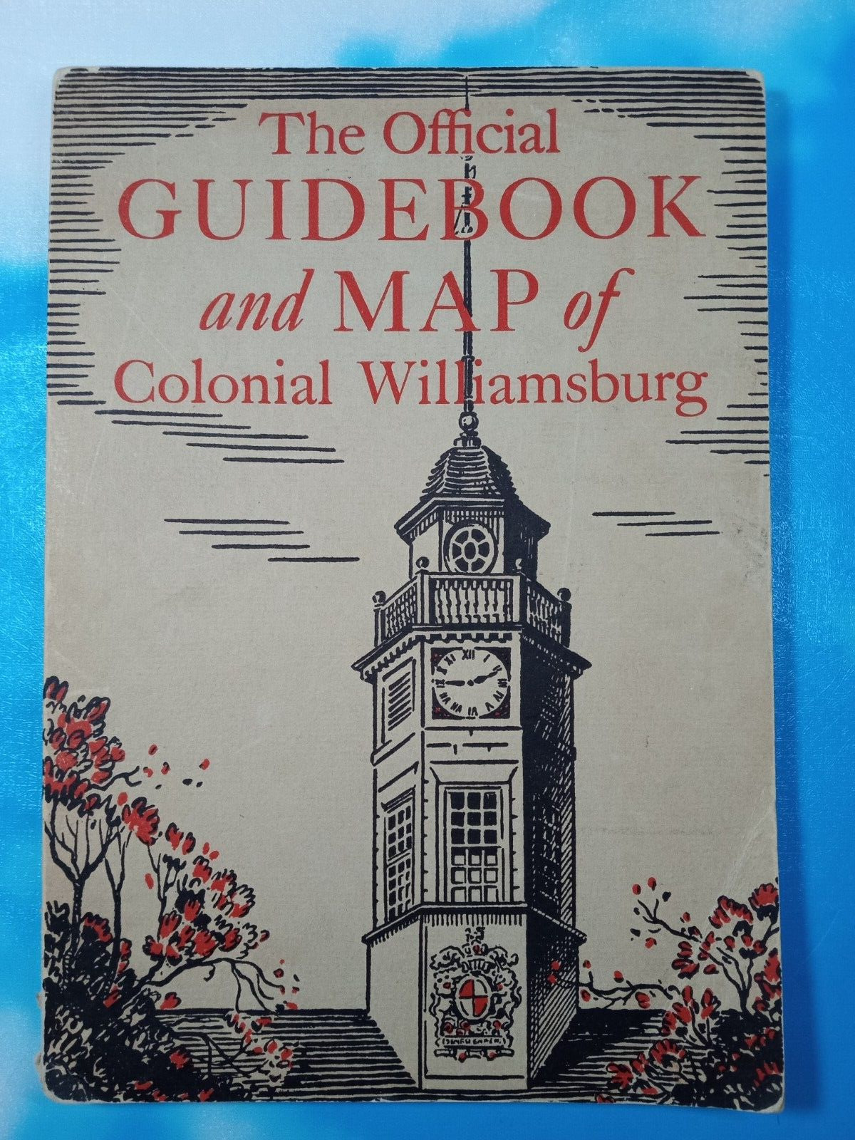 Vintage - Official Guidebook and Map of Colonial Williamsburg 1951 Virginia, USA