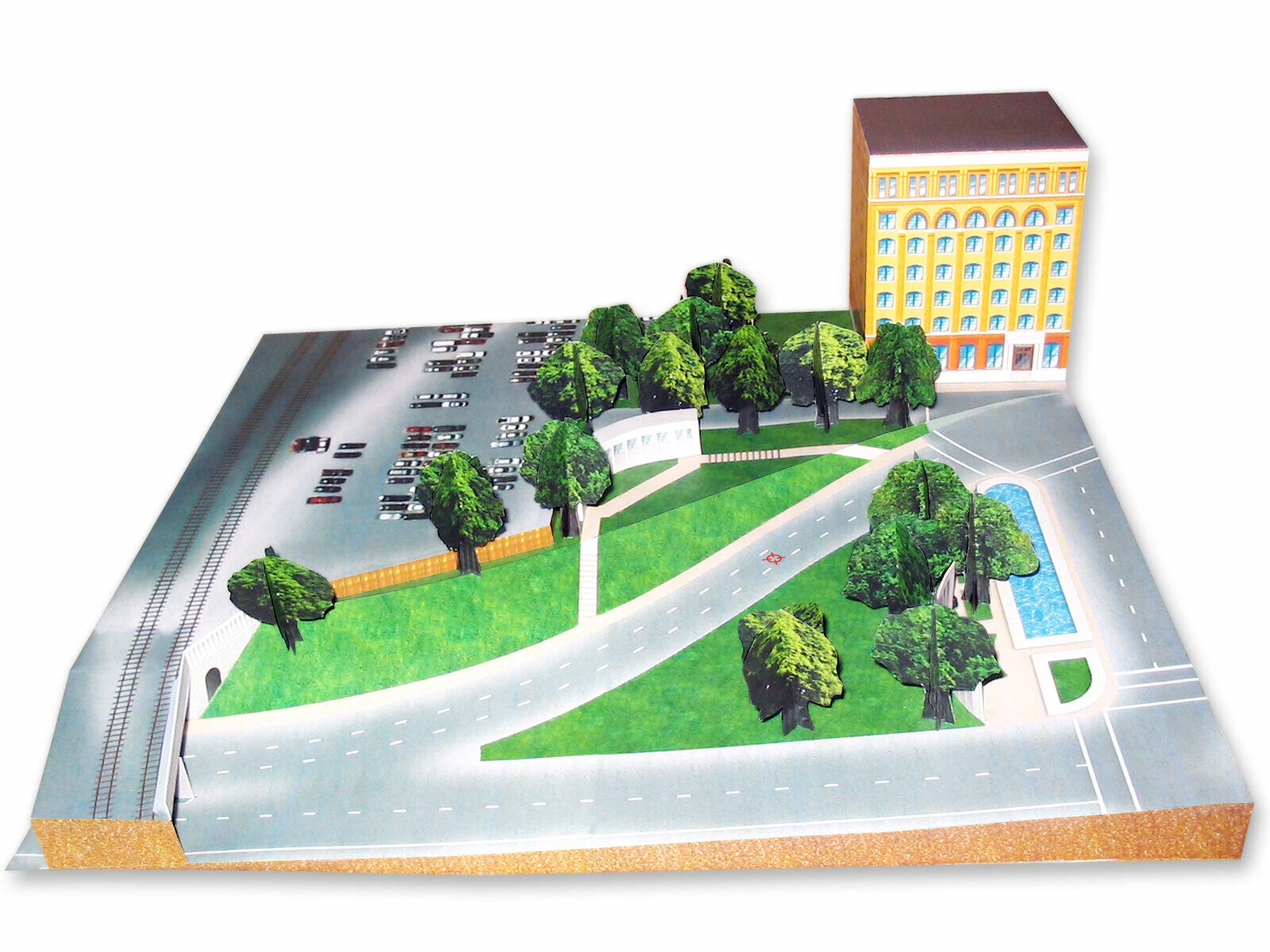 Dealy Plaza - Dallas, TX - President Kennedy Assassination - Paper Model Project