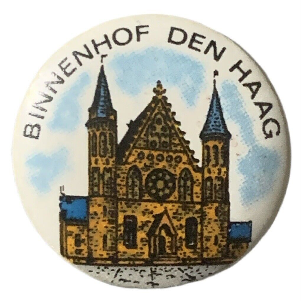 Vintage Binnenhof Den Haag Netherlands Travel Souvenir Pin