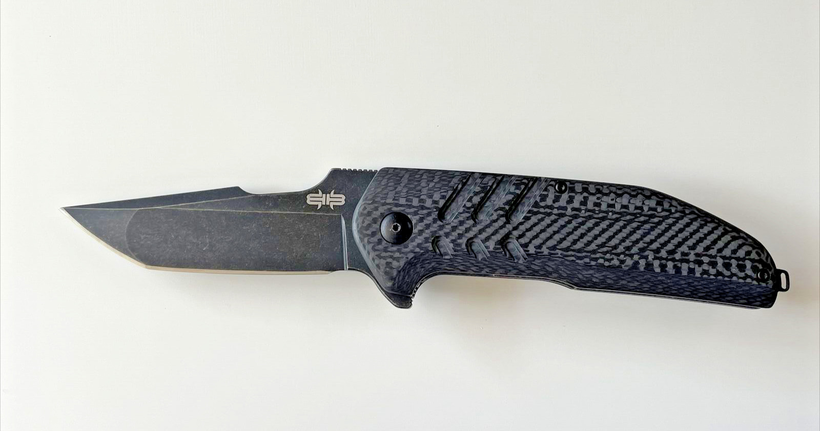 Brous Blades Turpin Strife Knife 383/500 D2 Steel Carbon Fiber Titanium USA 2014