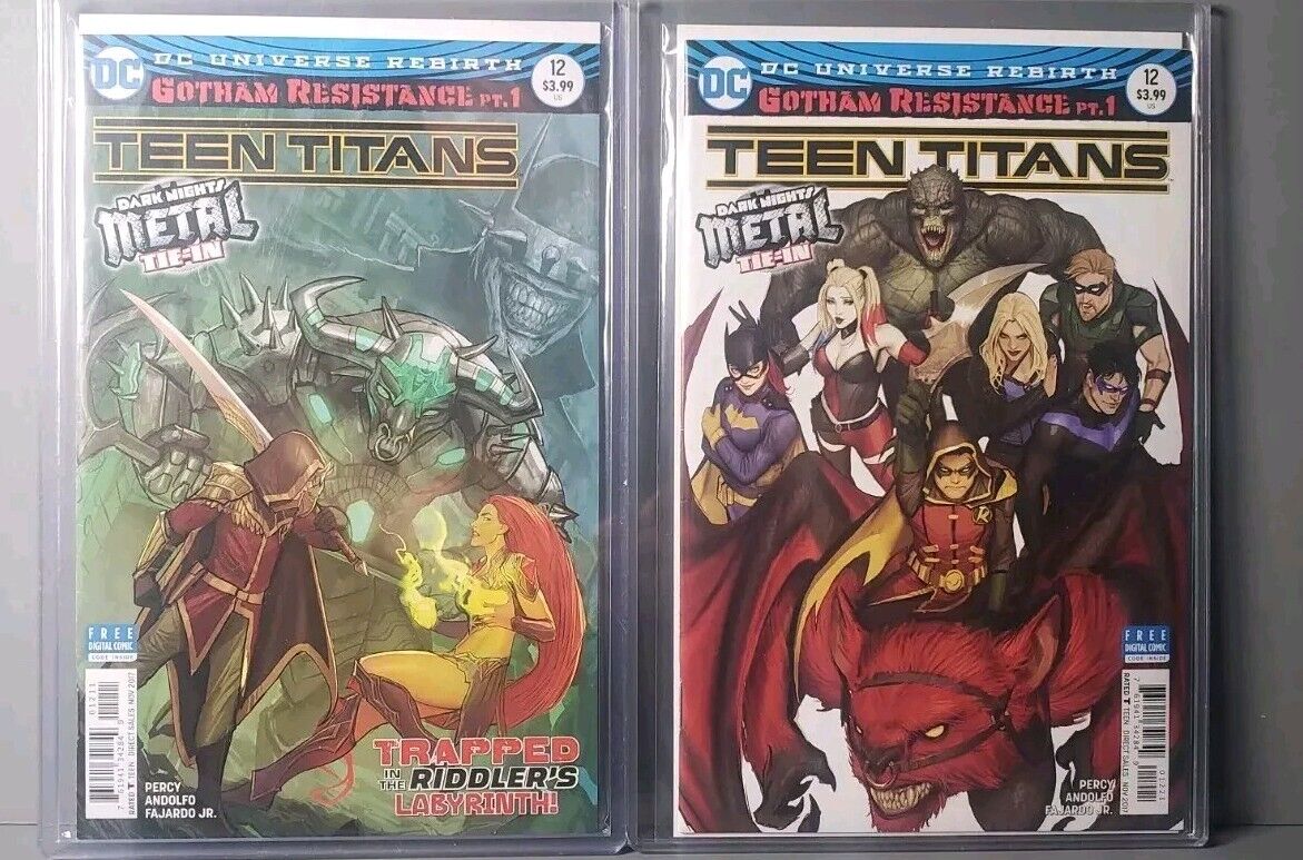 TEEN TITANS #12 First Print 1st Full APPEARANCE BATMAN WHO LAUGHS Cover B LOT NM