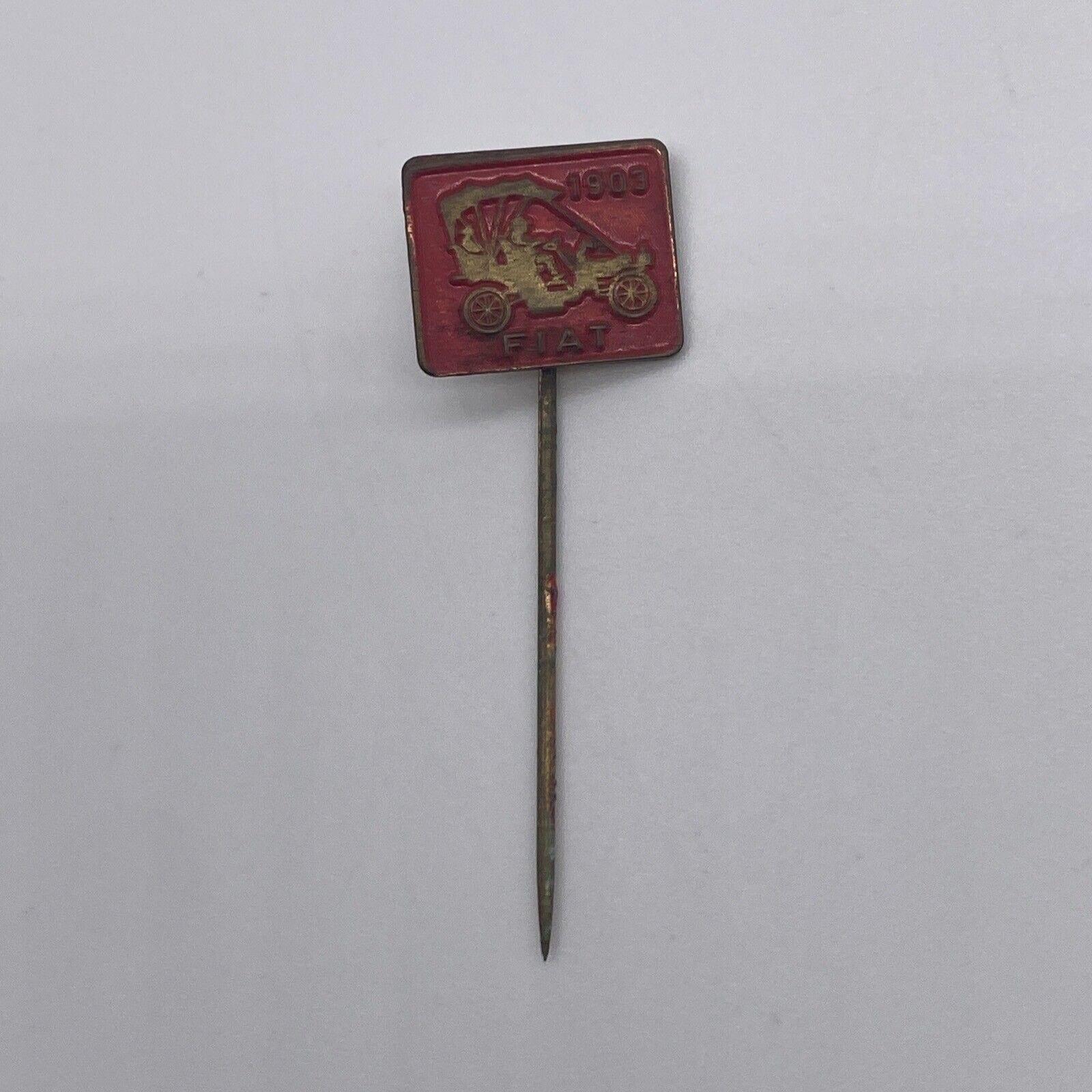 Vintage Fiat 1903 Automobile Metal Automotive Lapel Hat Stick Pin