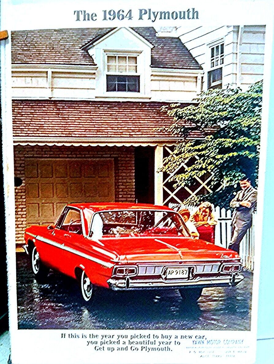 1964 Plymouth Full Line 18 pages Original Brochure - Uncirculated - EXCELLENT