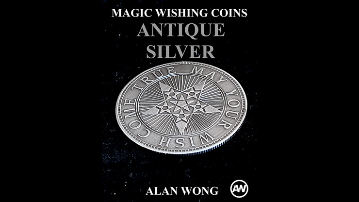 Magic Wishing Coins Antique Silver (12 Coins) by Alan Wong magic tricks