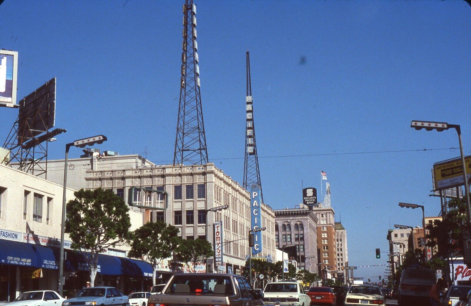 sl52 Original Slide 1990’s  downtown Pacific Hotel tower 795a